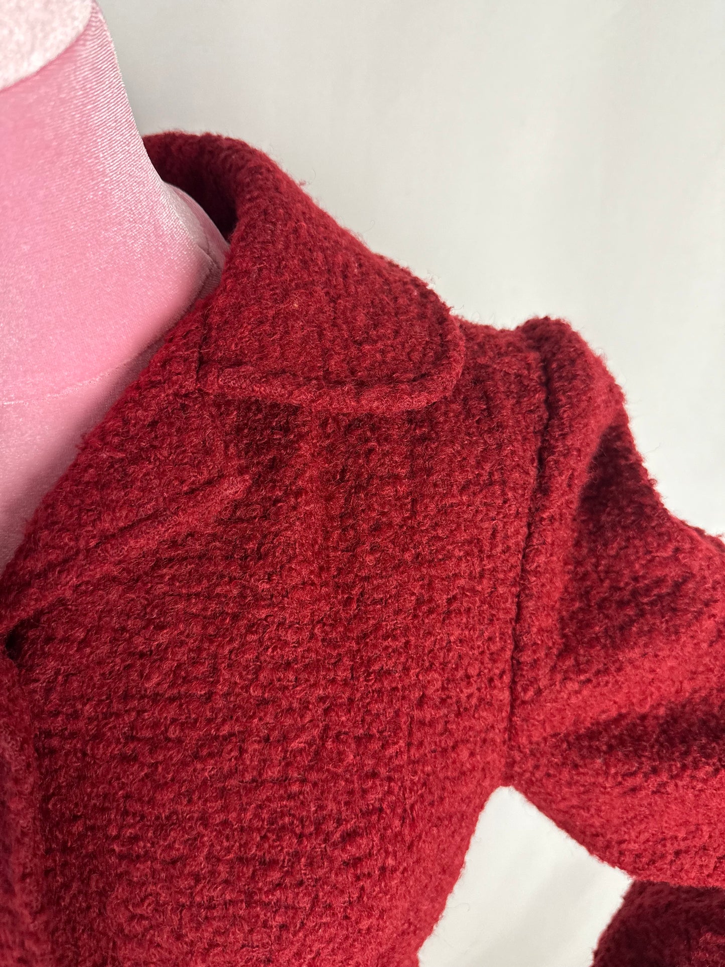 Cappotto anni ‘70 borgogna - TG. 38