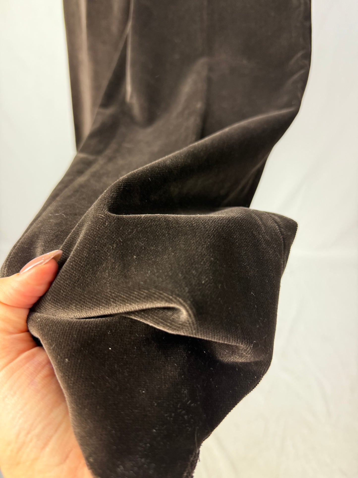 Completo in velluto di cotone marrone fondente - TG. 38