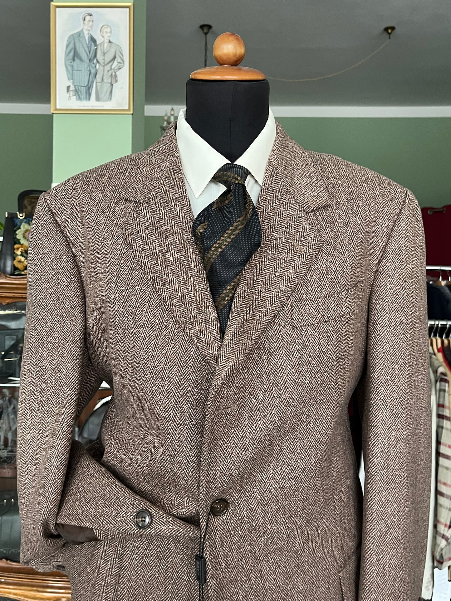 Completo anni '90 tweed NOS tg. 54 drop 4