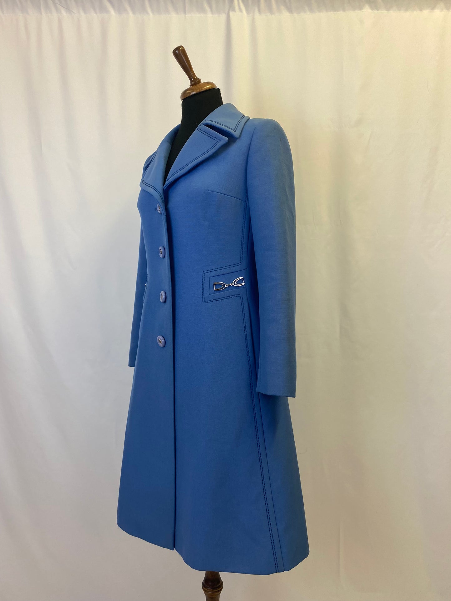 Cappotto anni ‘70 azzurro - TG. 38/40