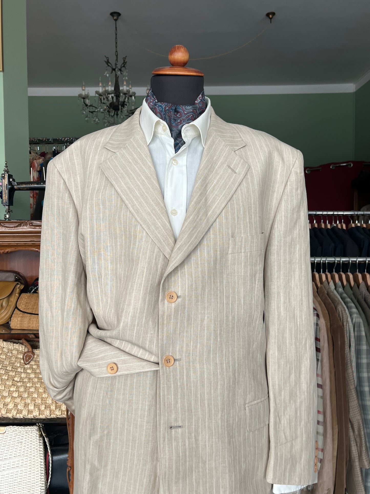 Completo in lino anni '90 tg. 60-62