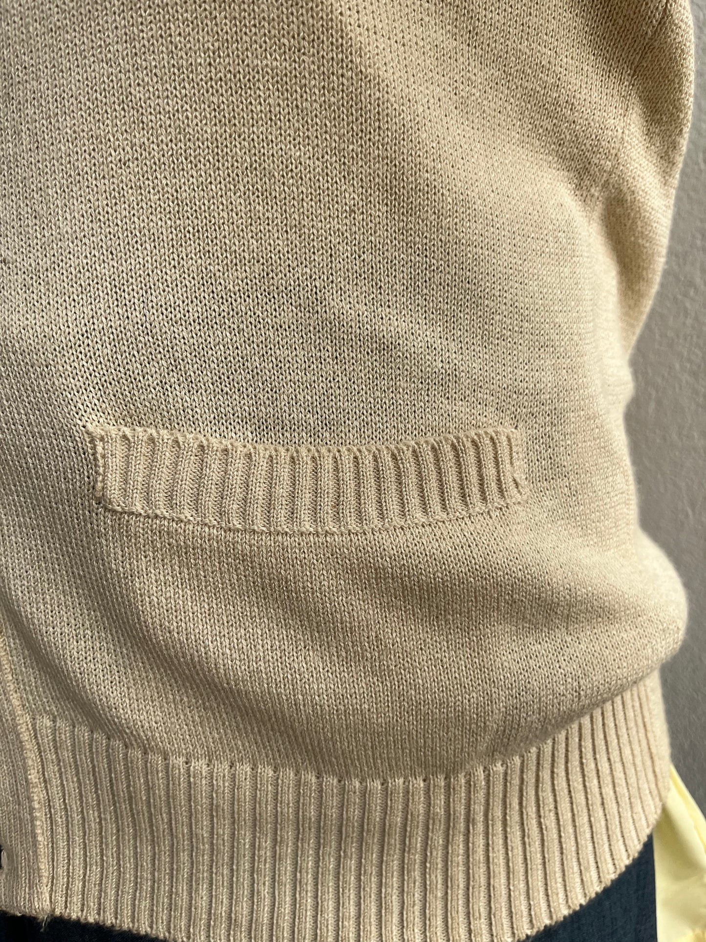 Gilet in maglia anni ‘80 color crema