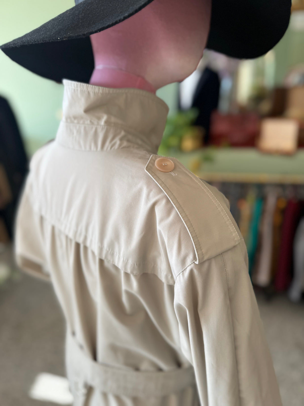 Trench anni ‘80 beige con cinturino - TG. 46-48-50
