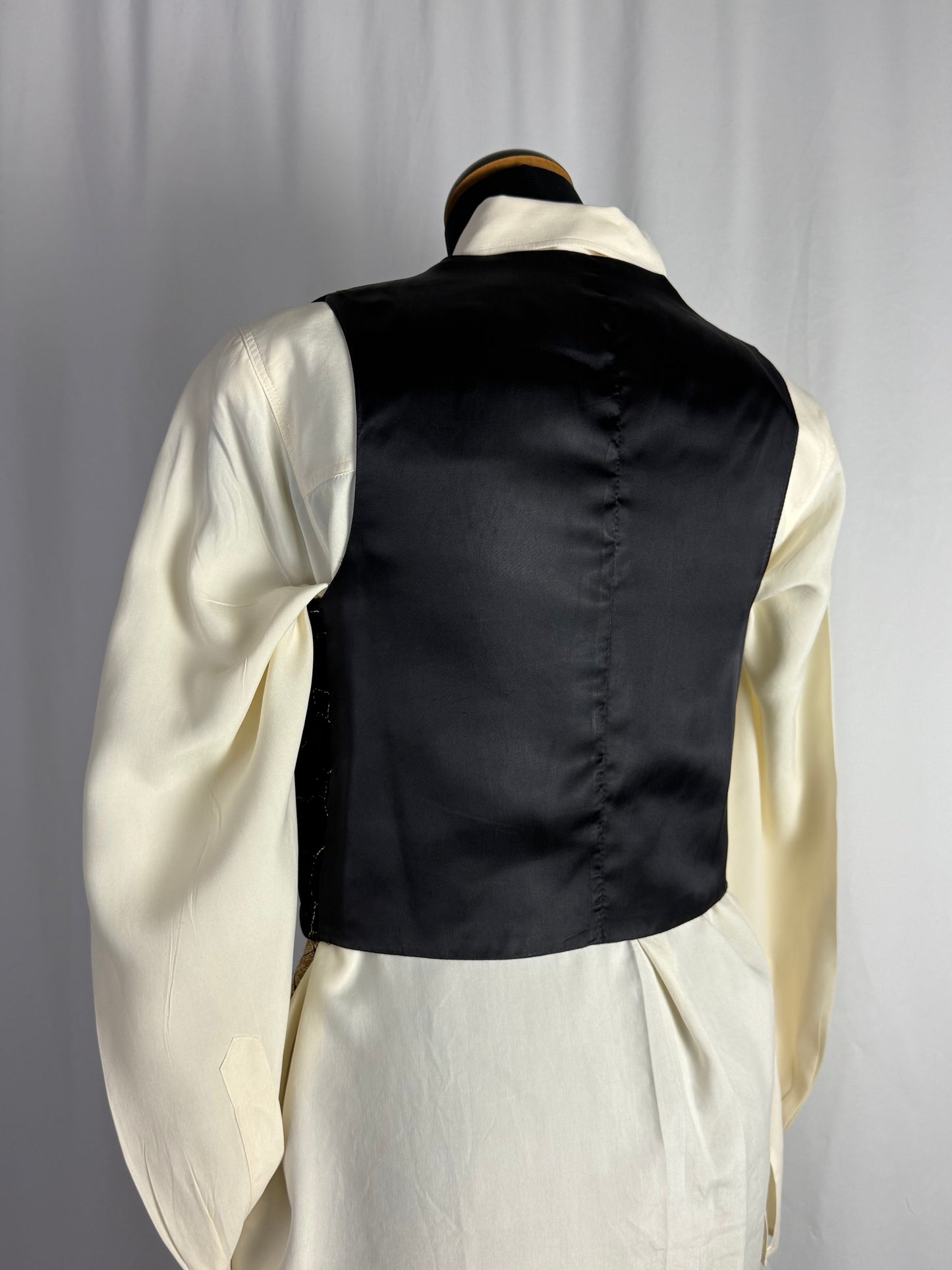 Gilet in velluto oro e nero - TG. 40