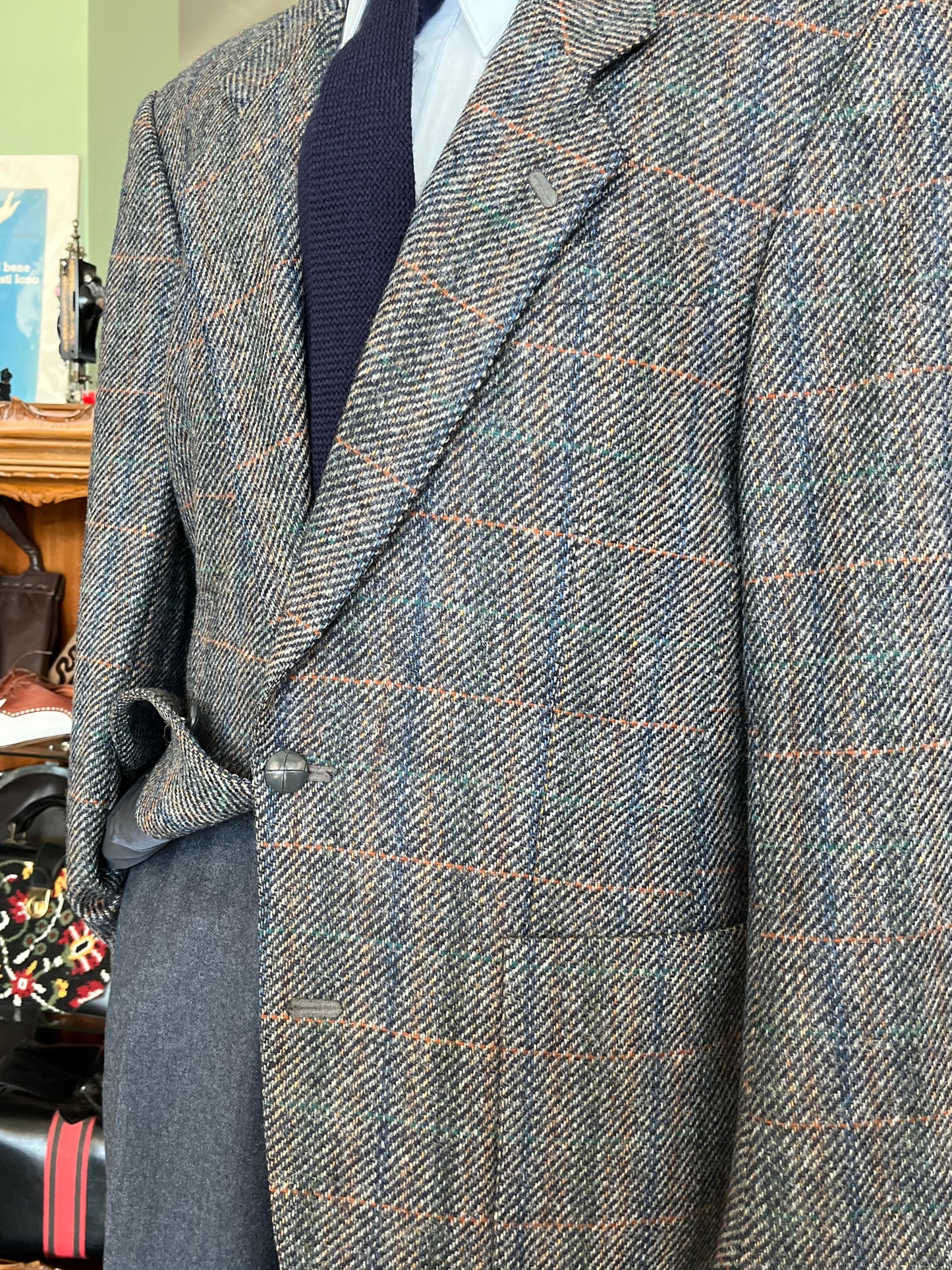 Giacca anni ‘80 tweed tg. 50-52