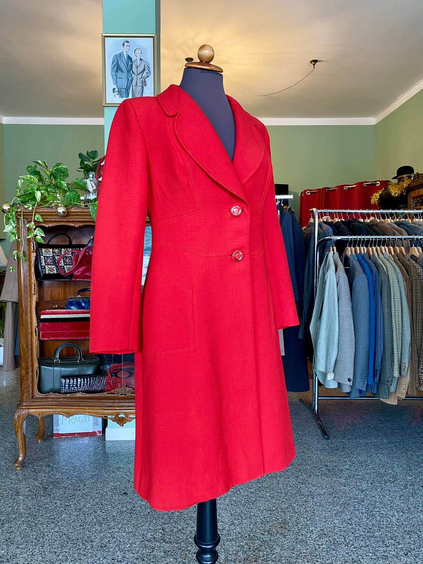 Cappotto rosso anni ‘60 Cori - TG. 38
