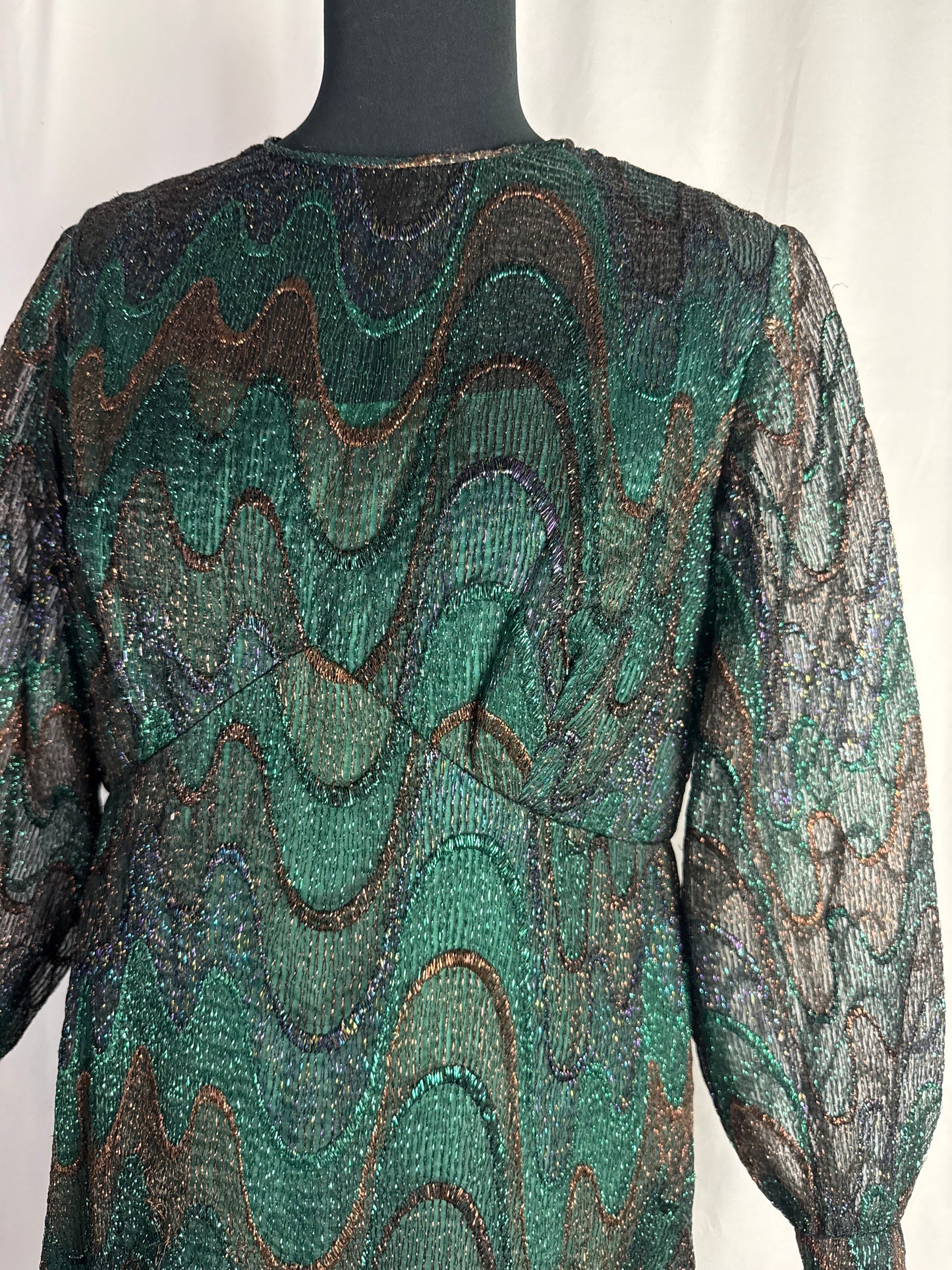 Abito sartoriale anni ‘60 in lurex- TG. 42/44