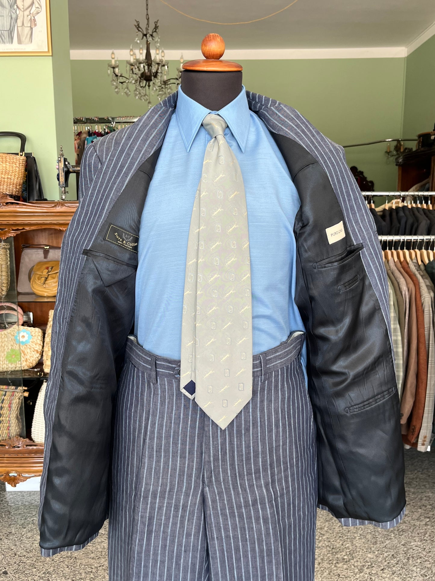 Completo in lino tg. 48-50