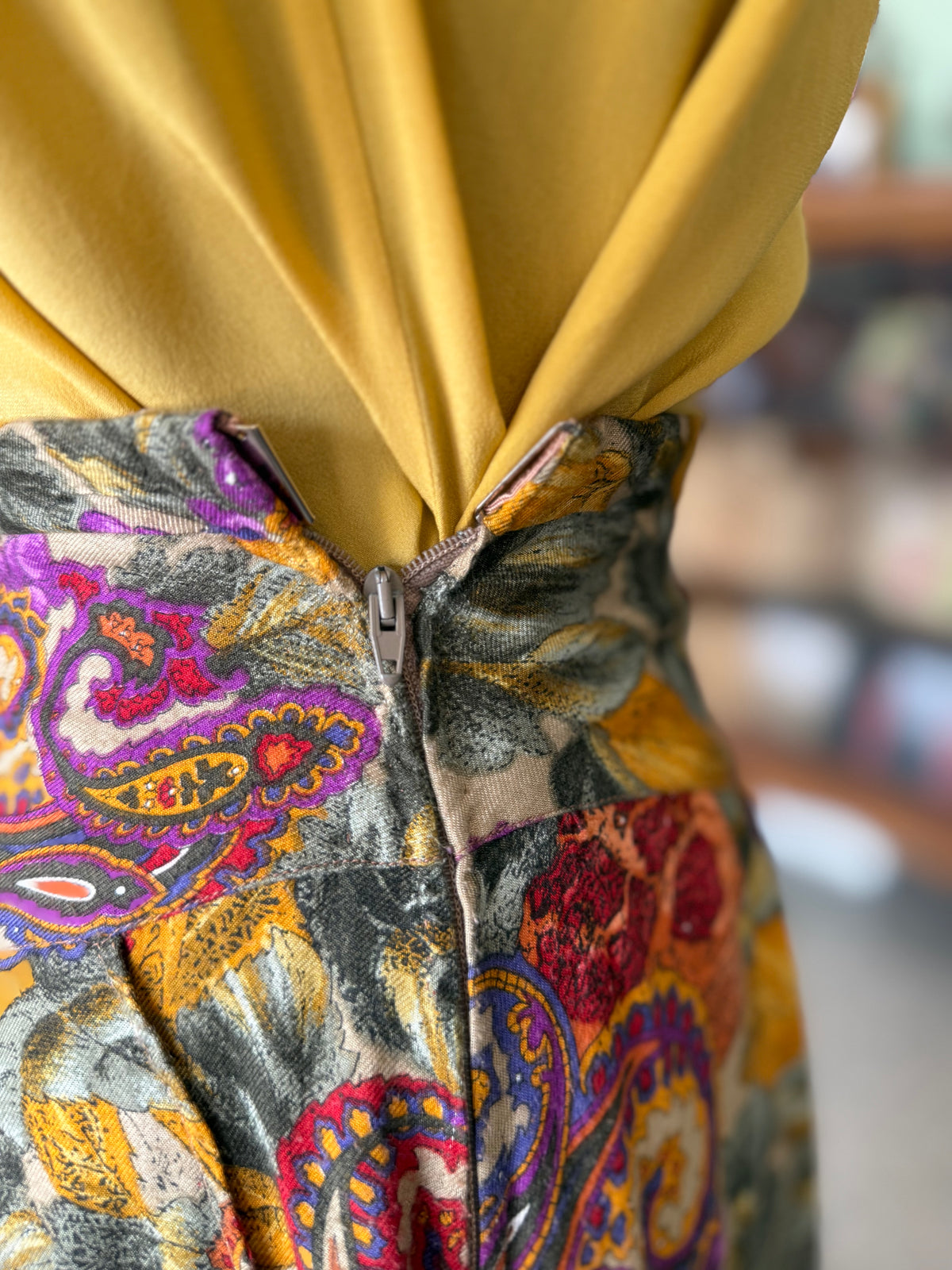 Gonna anni ‘80 stampa paisley e floreale - TG. 36