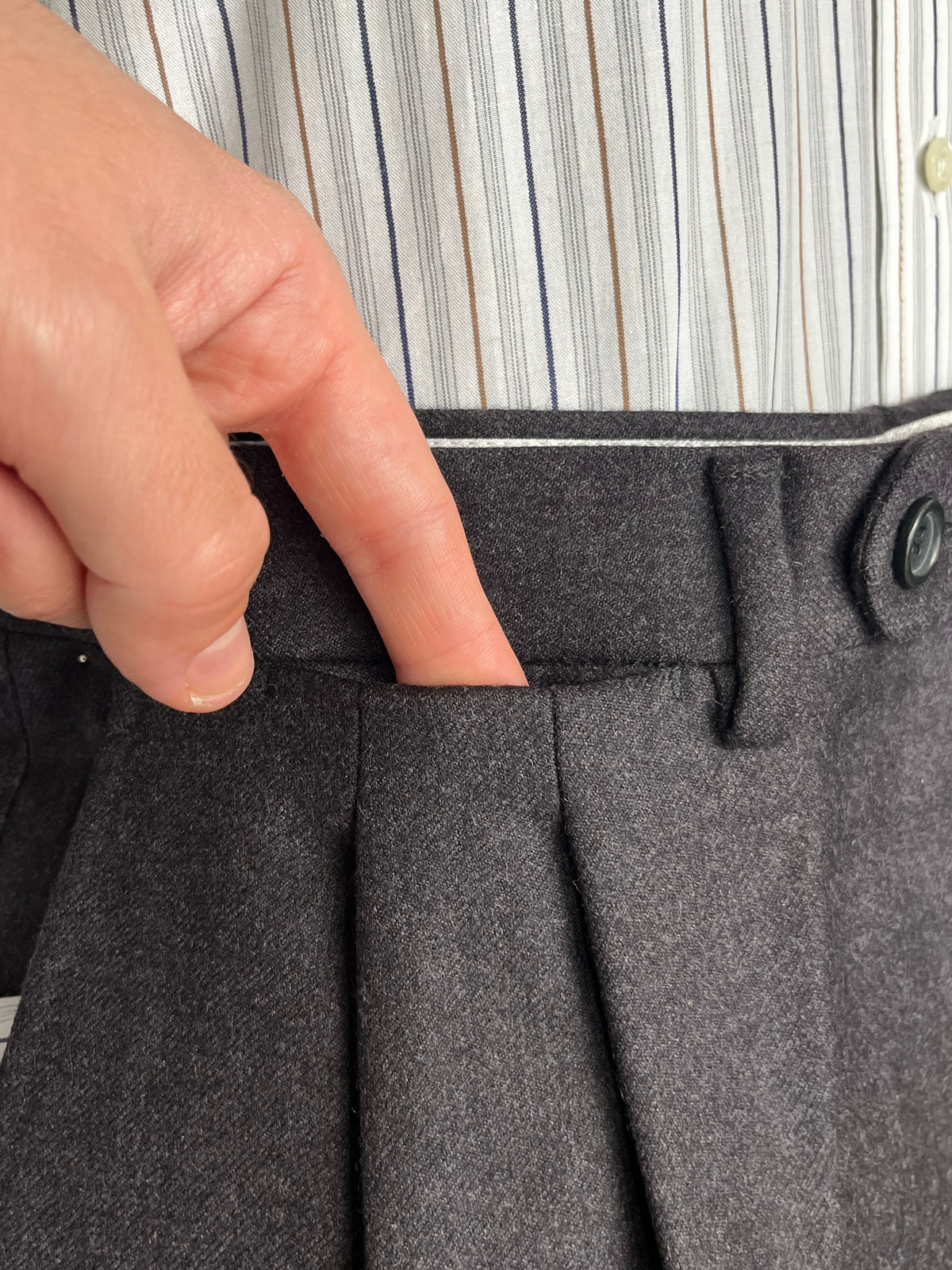 Calzoni Canali cashmere anni ‘80 NOS tg. 48