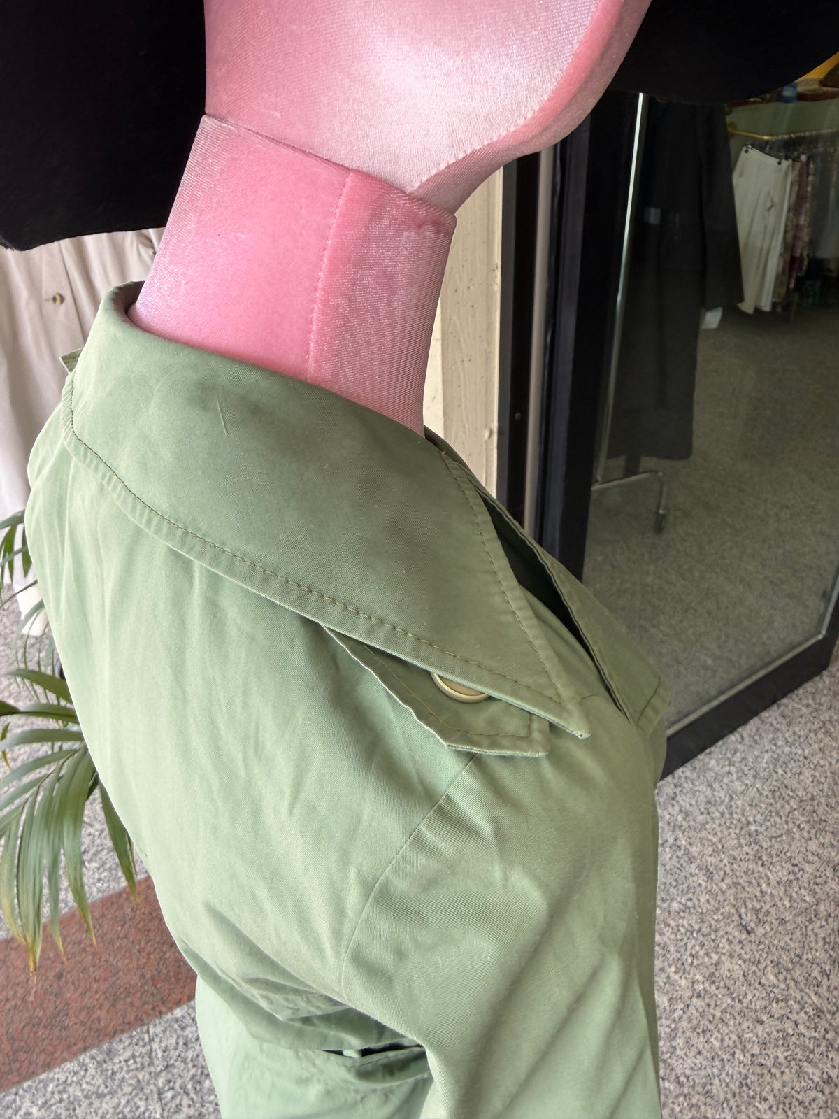 Trench anni ‘70 verde salvia - TG. 38