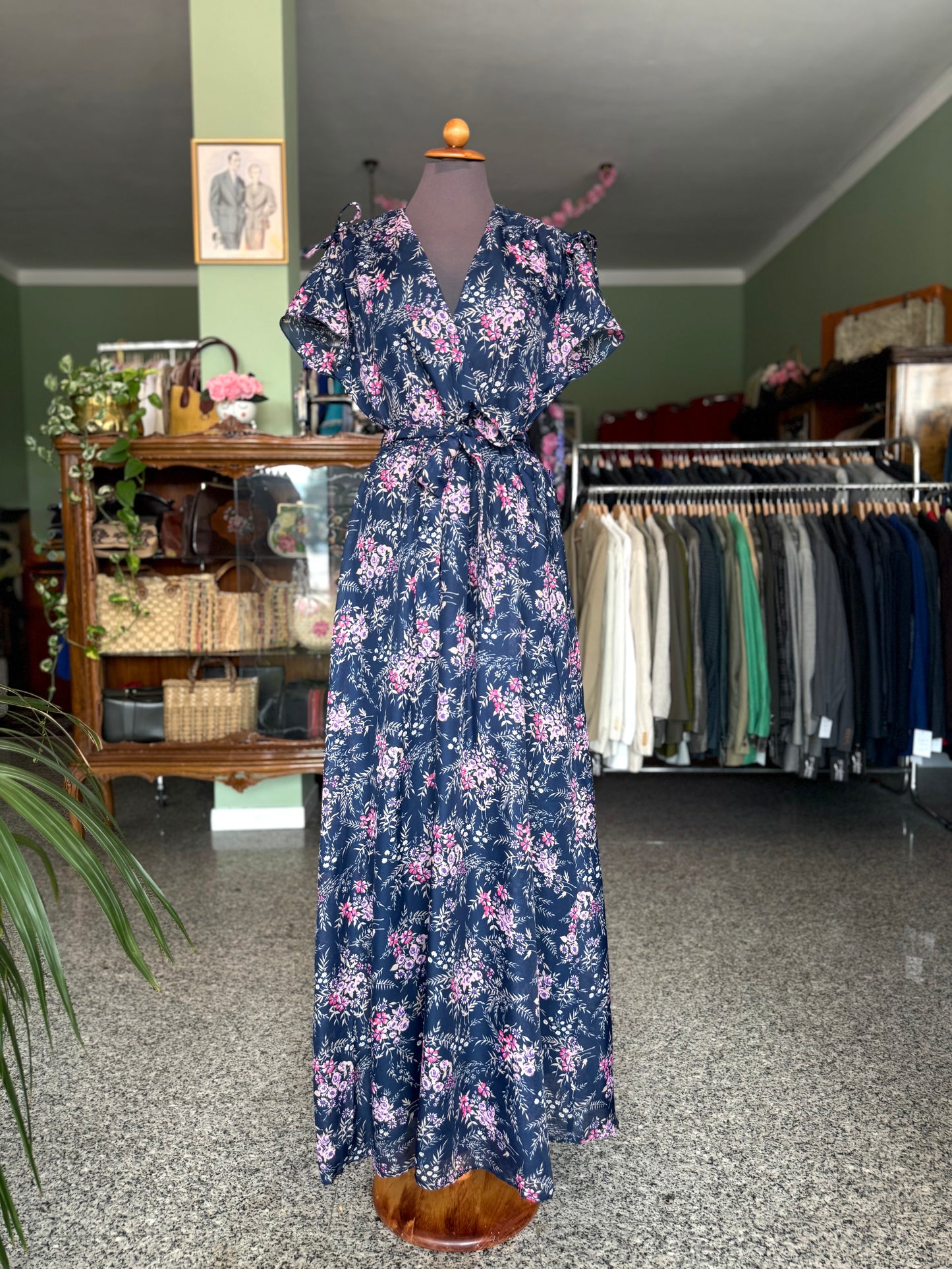 Maxi dress anni ‘70 floreale - TG. 42