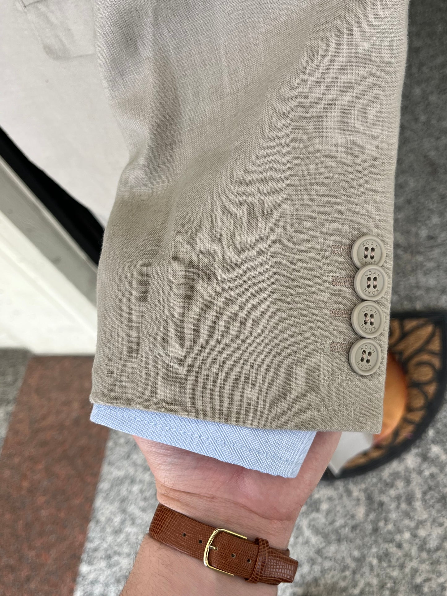 Completo in lino tg. 48