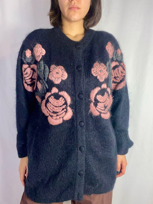 Cardigan in superkid mohair - TG. 54 - 60