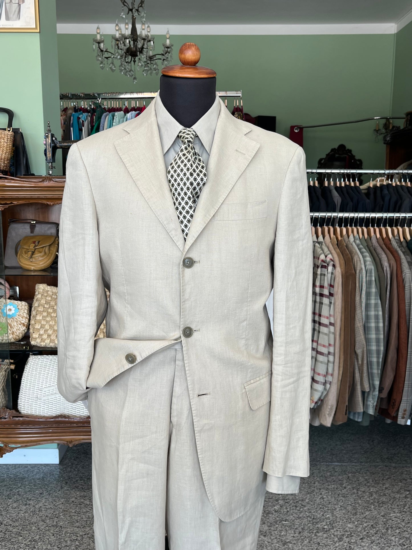 Completo in lino tg. 48