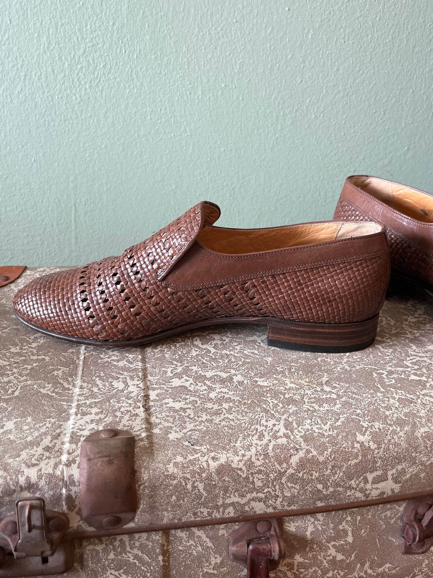 Scarpe mocassino pelle marrone tg. 42-43