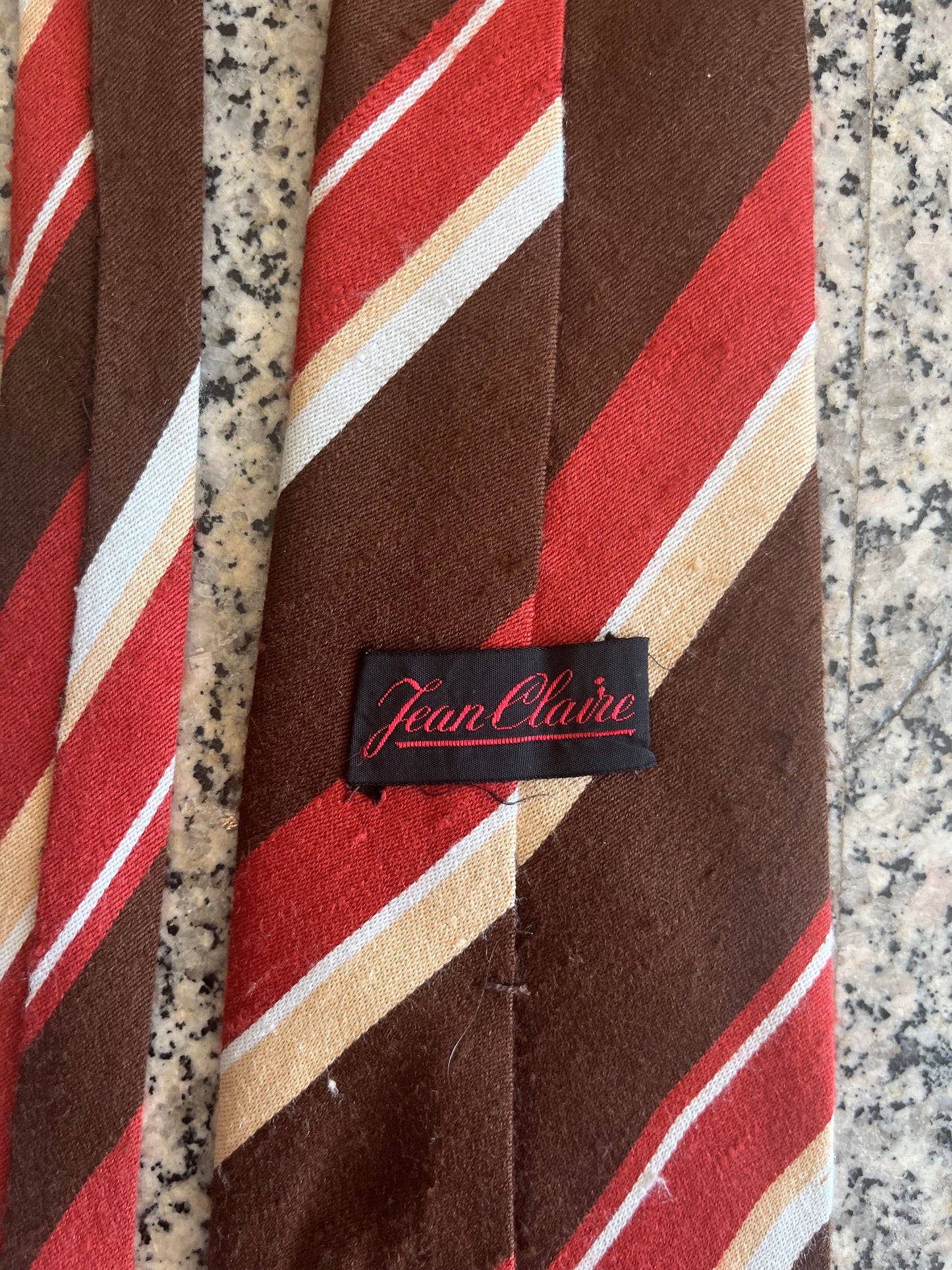 Cravatta anni ‘70 regimental marrone