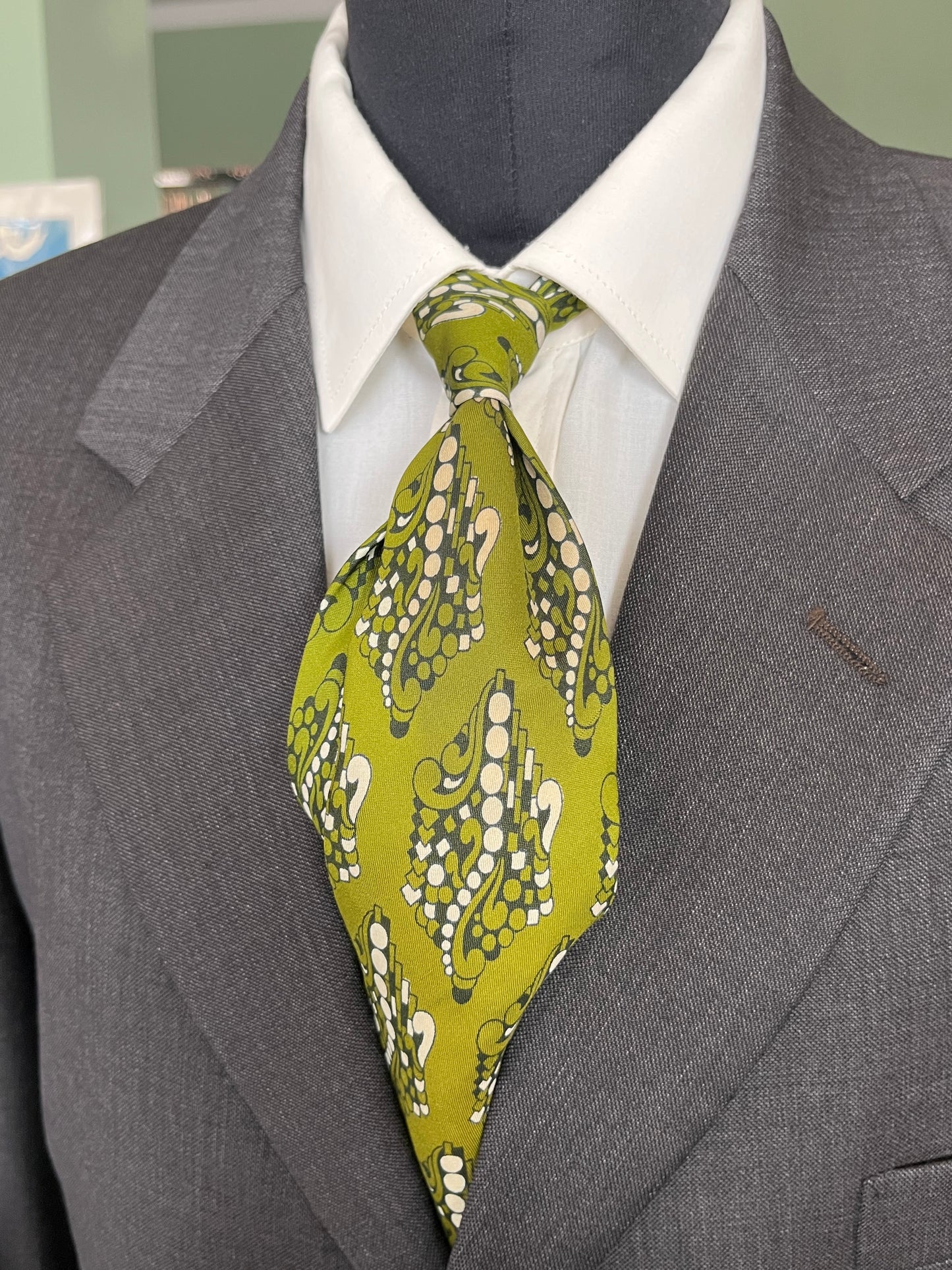 Cravatta swing anni ‘70 verde