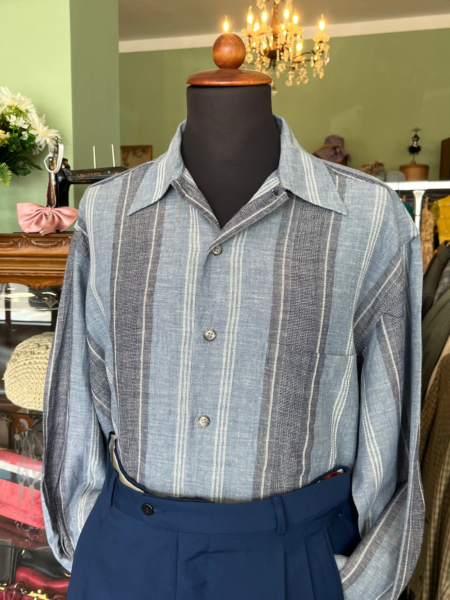 Camicia lino-cotone tg. M-L