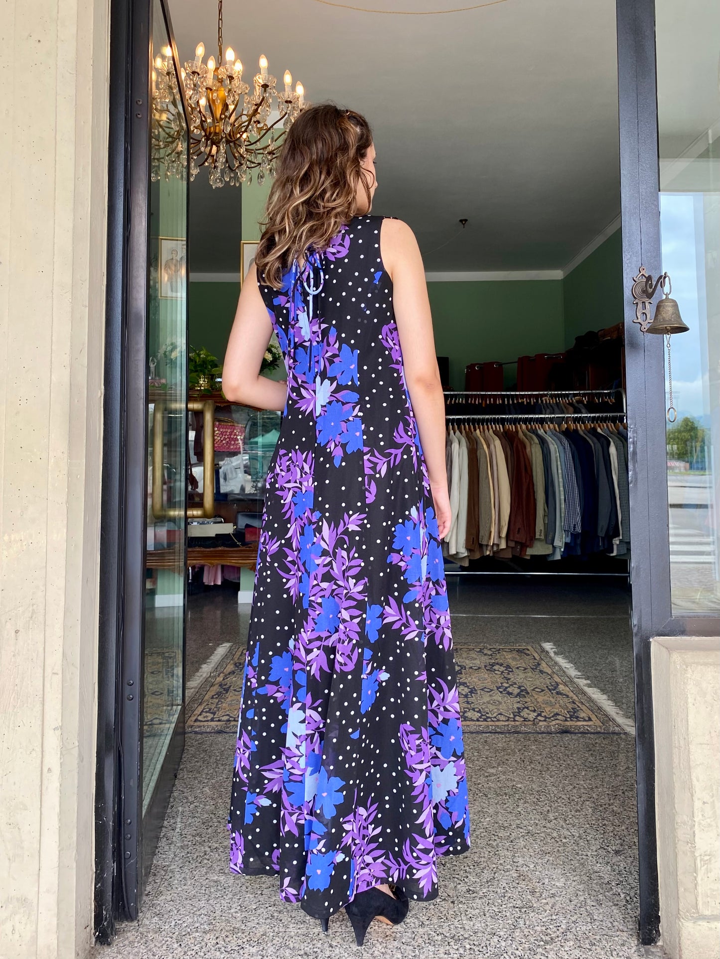 Maxi dress anni ‘70 svasato - TG. 40/42