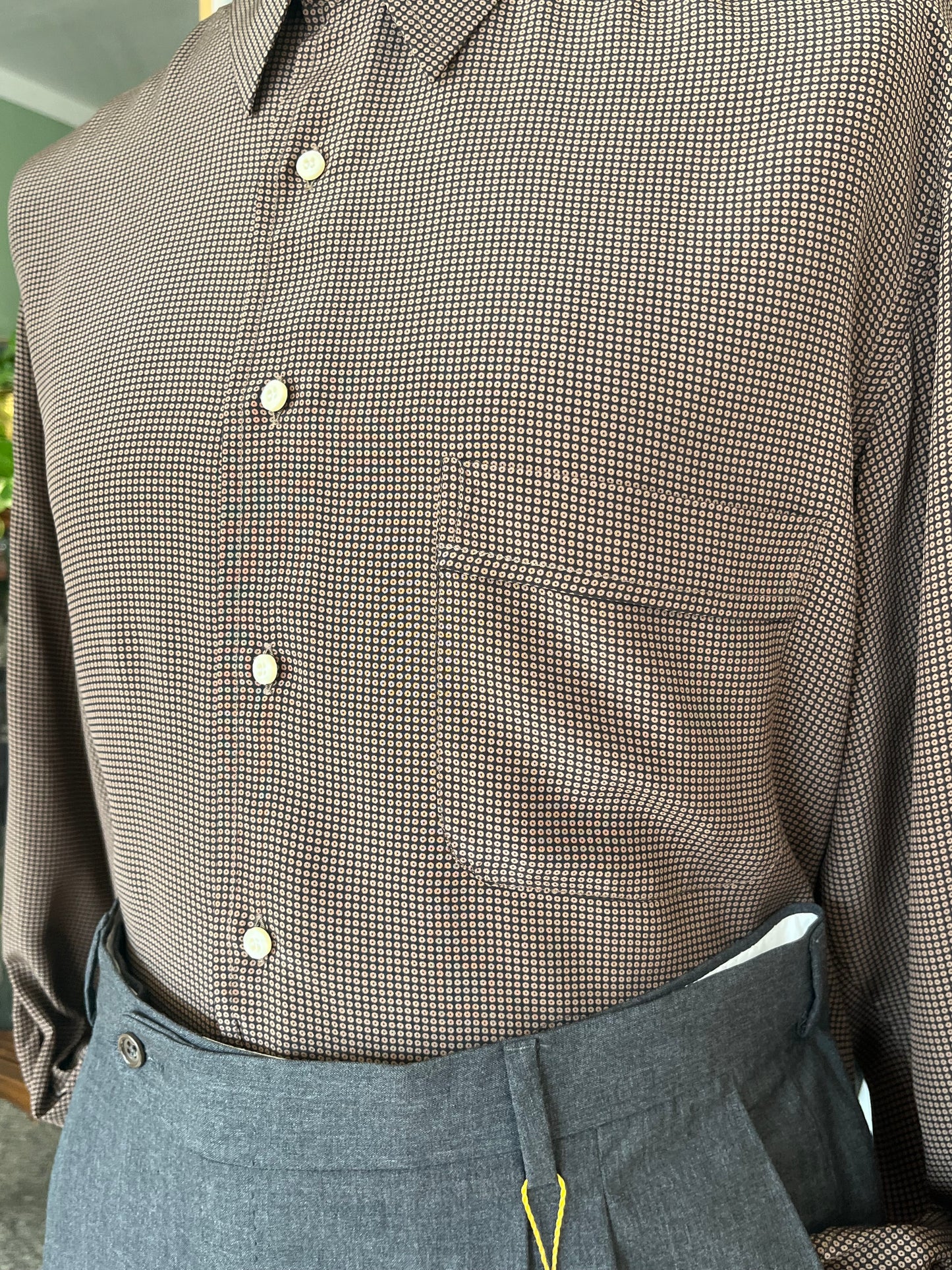 Camicia in seta anni ‘80 tg. L-XL