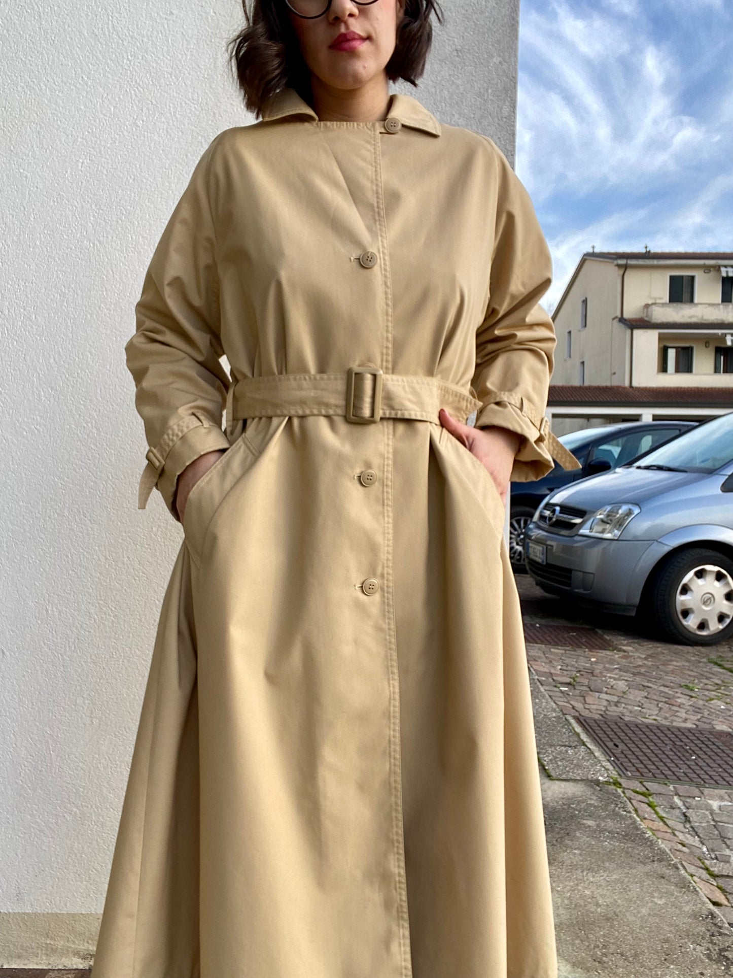 Trench lungo beige - TG. 40/42/44