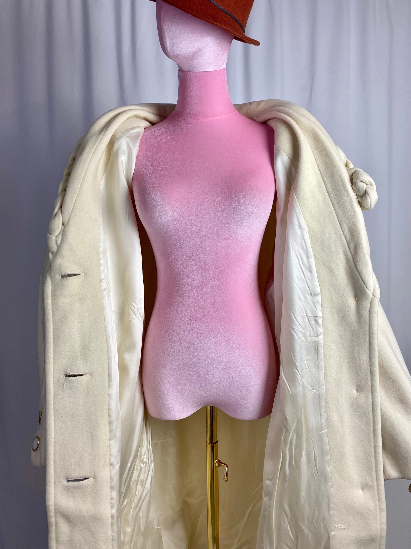 Cappotto panna 100% lana - TG. 46