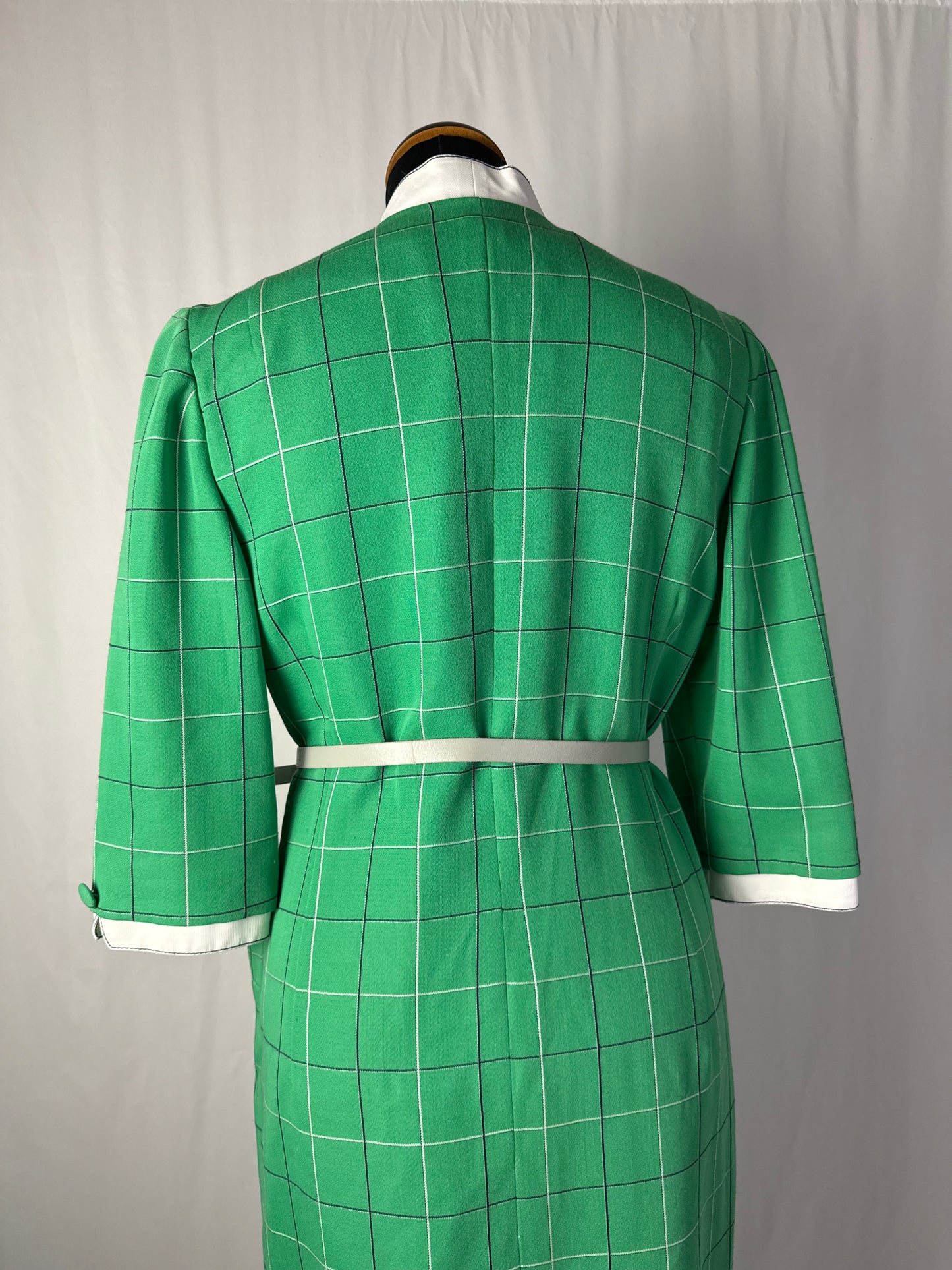 Abito in fresco lana con fantasia a quadri - TG. 42 circa