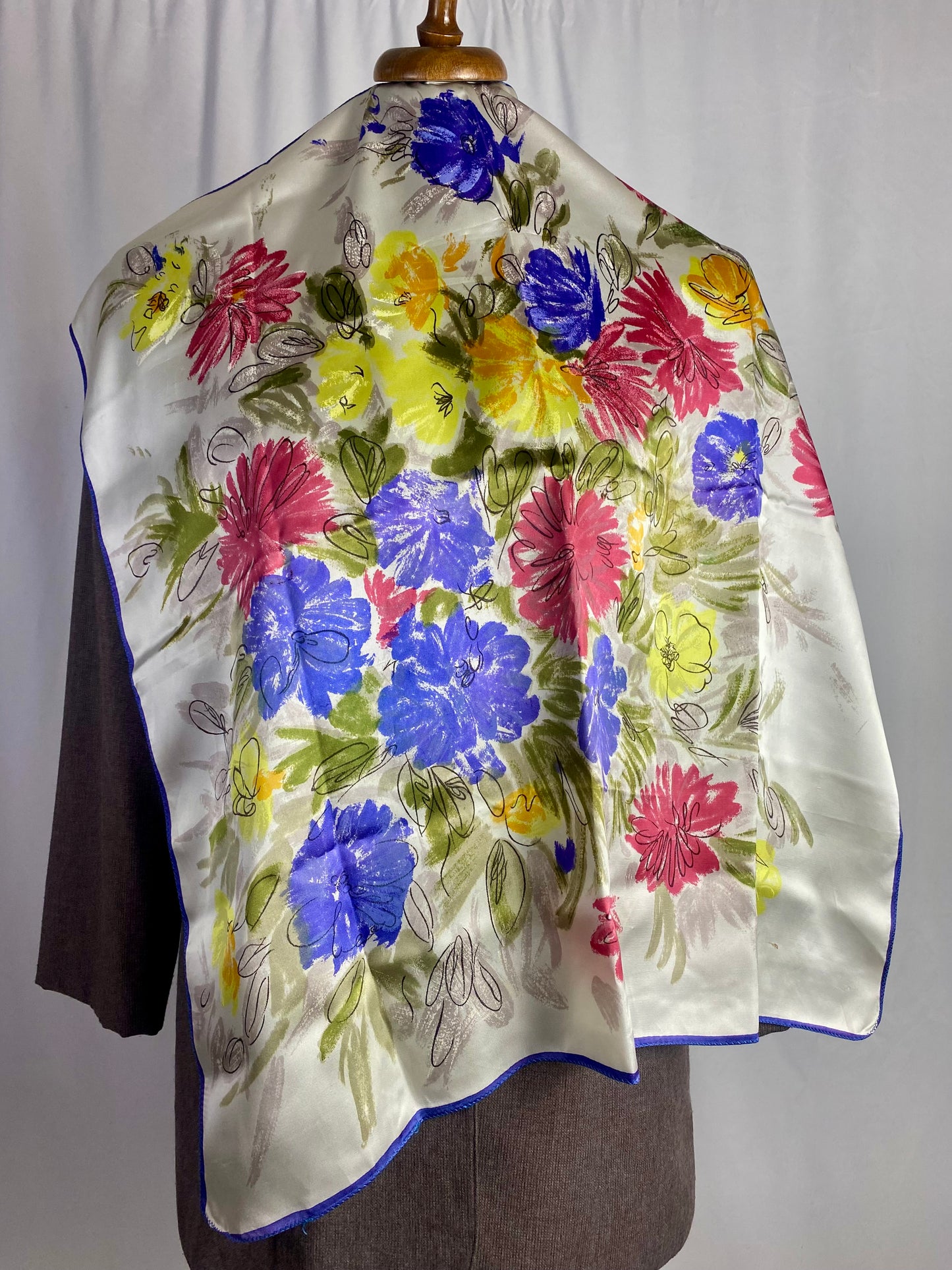 Foulard in seta floreale