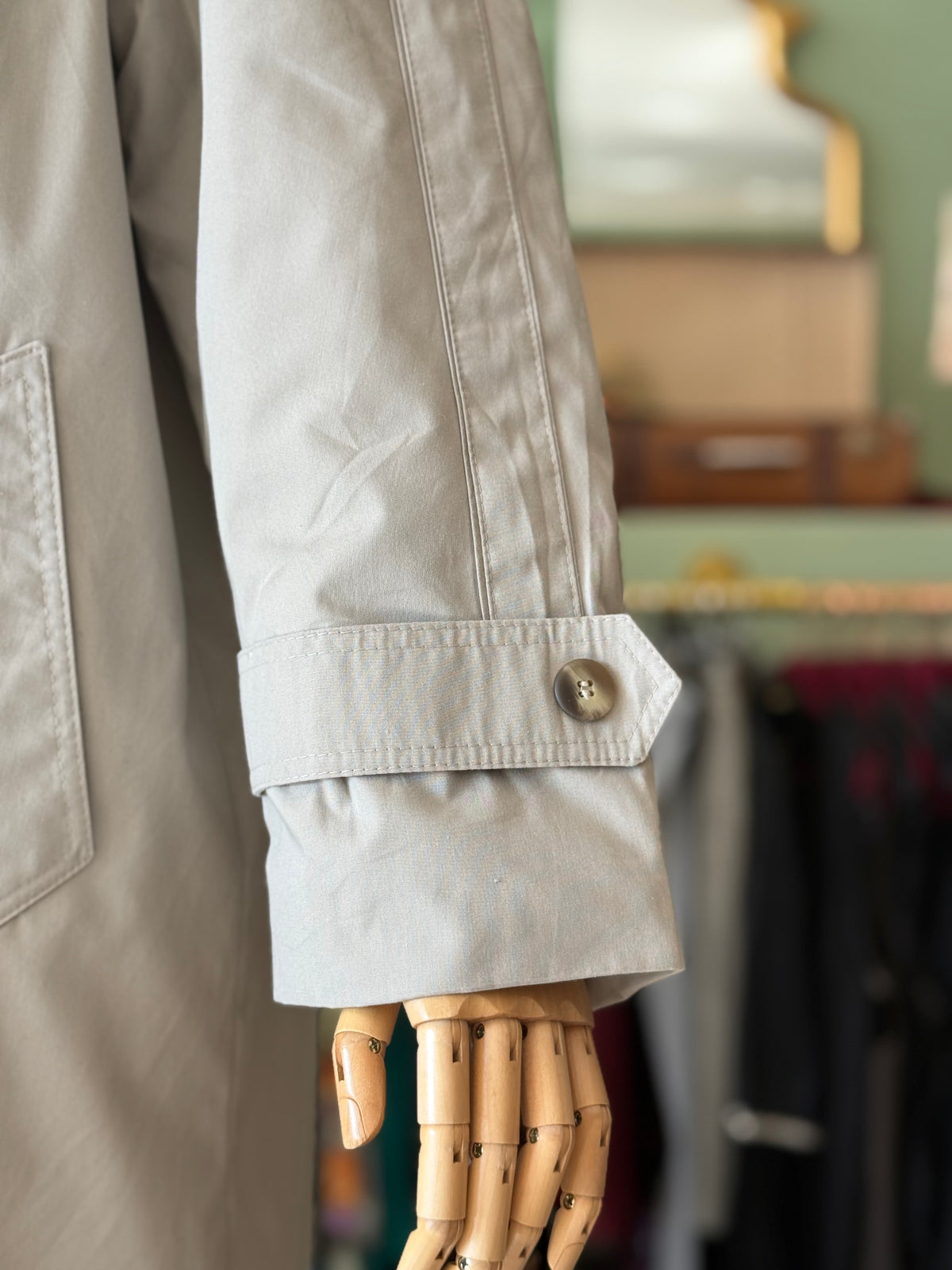 Trench anni ‘70 color grigio perla - TG. 42/44
