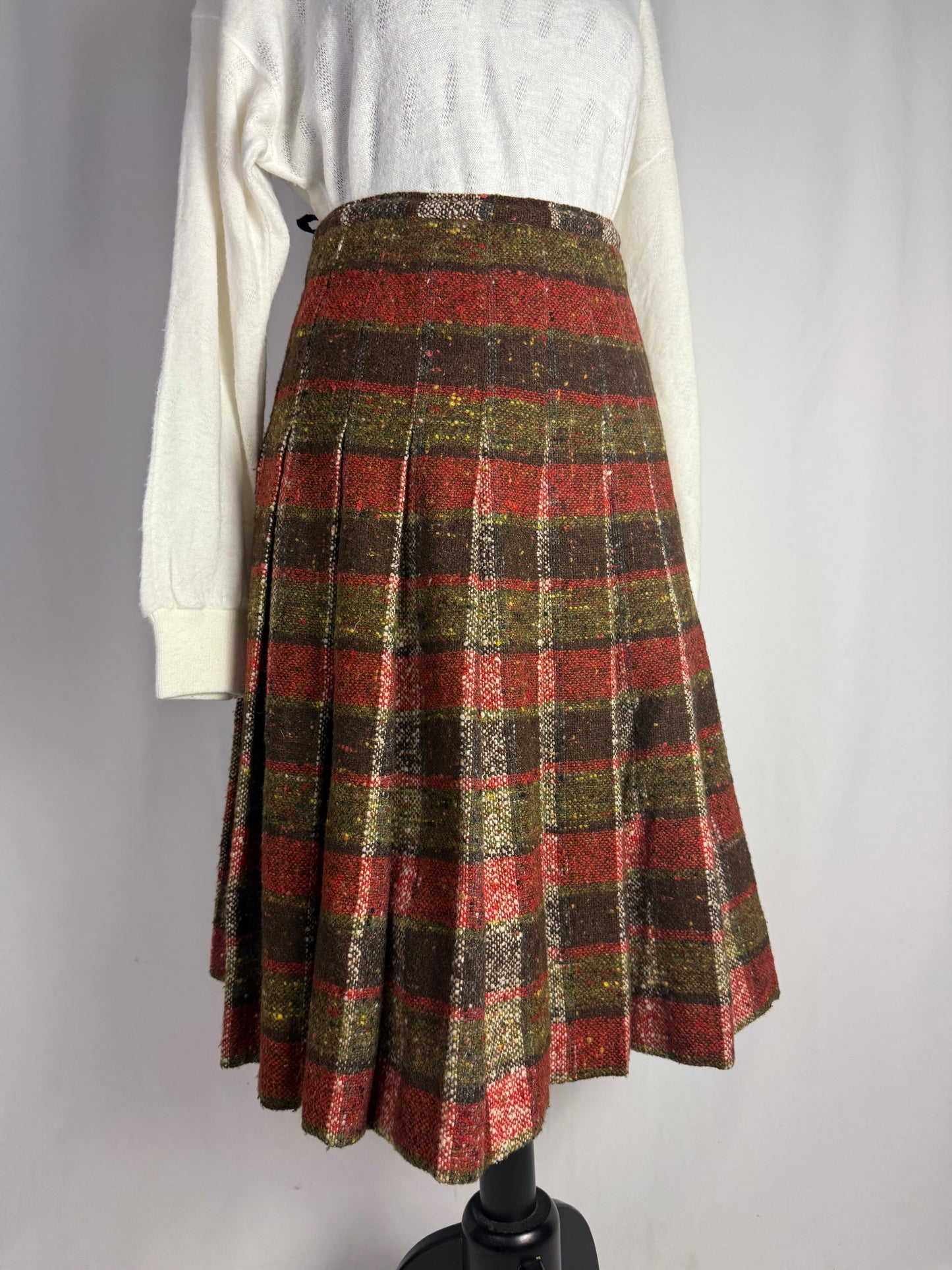 Gonna scozzese anno ‘70 in lana pesante - TG.