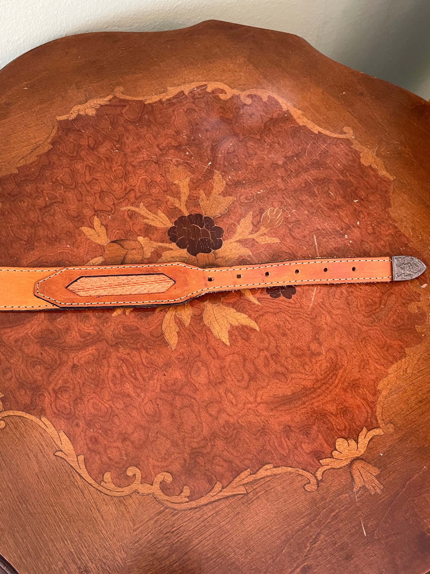 Cintura texana in pelle