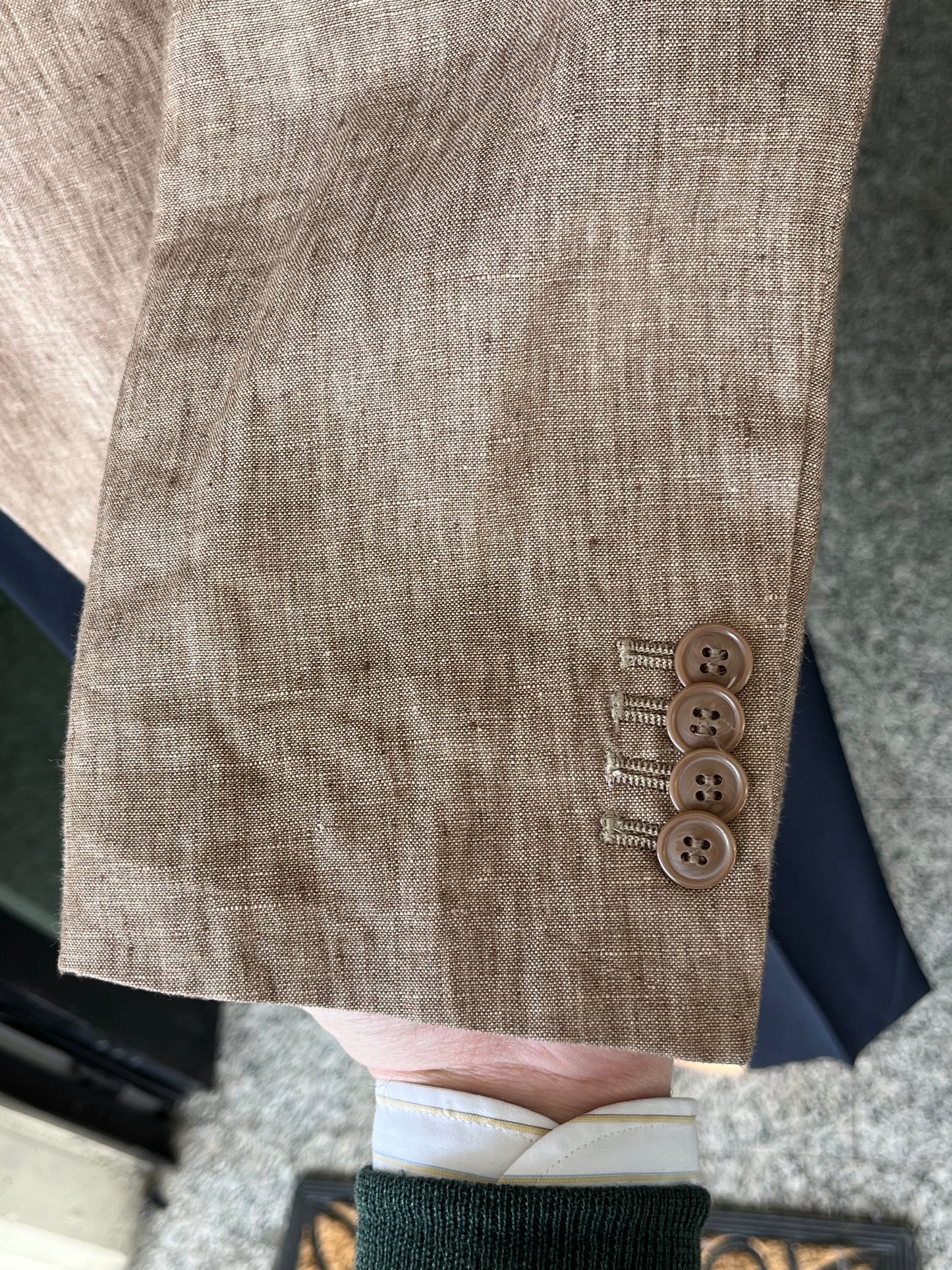 Giacca anni ‘90 lino beige tg. 50