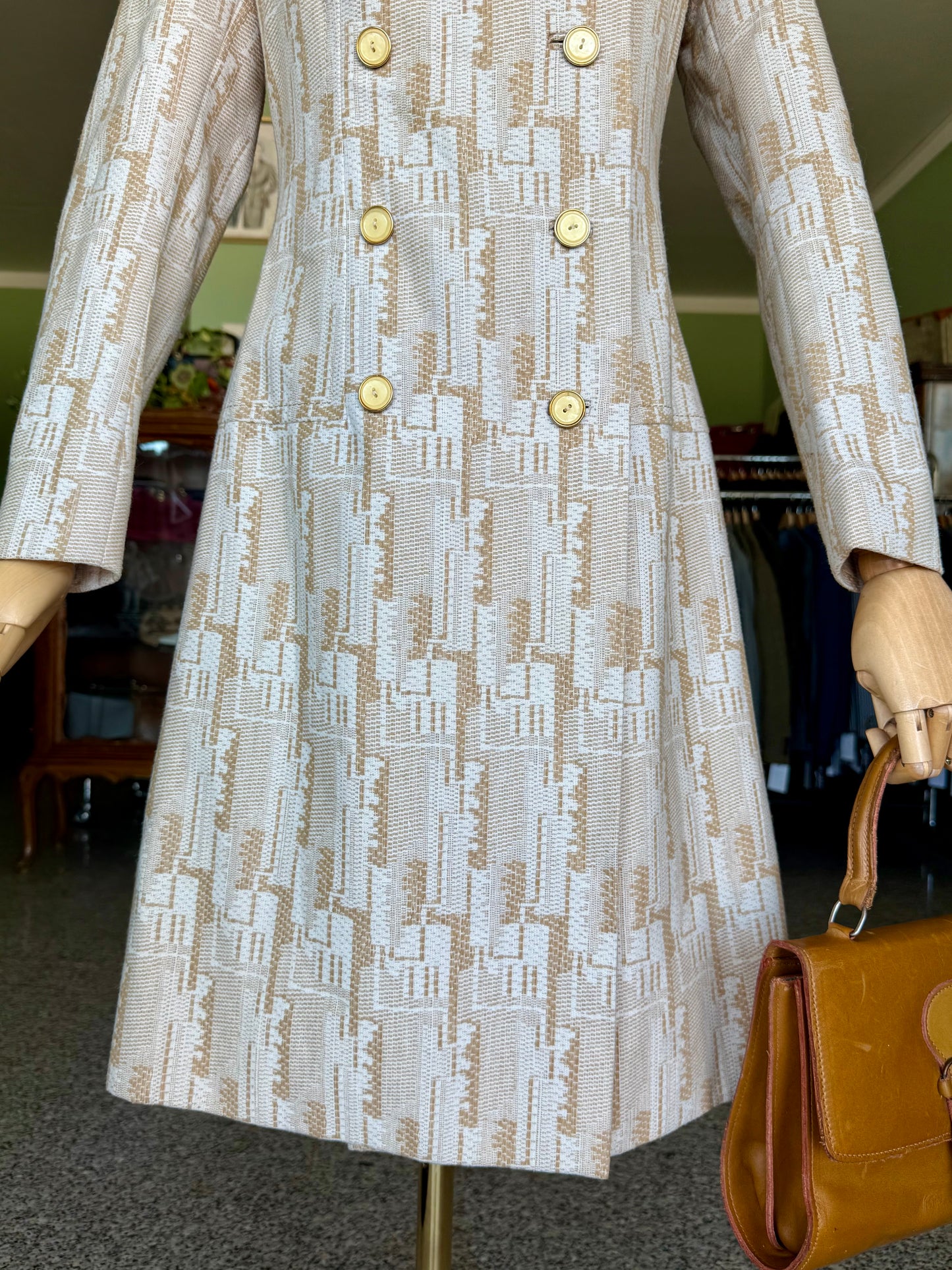 Cappottino anni ‘70 optical bon ton - TG. 38/40