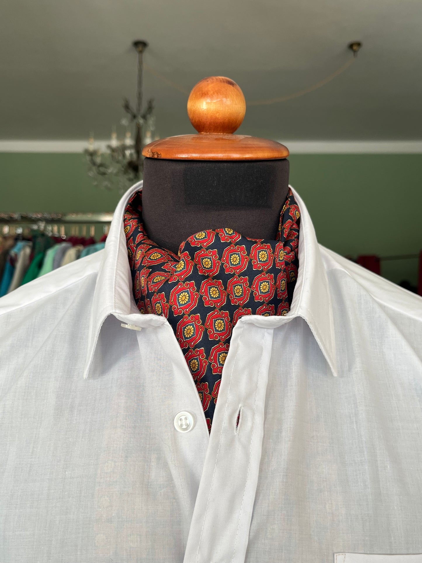 Ascot seta fantasia astratta