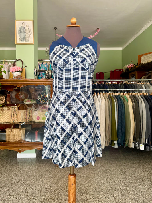Mini dress anni ‘70 lino e seta - TG. 38
