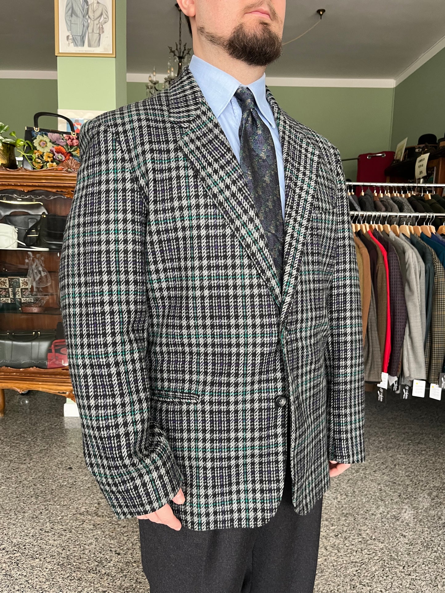 Giacca anni '80 in lana tg. 52-54