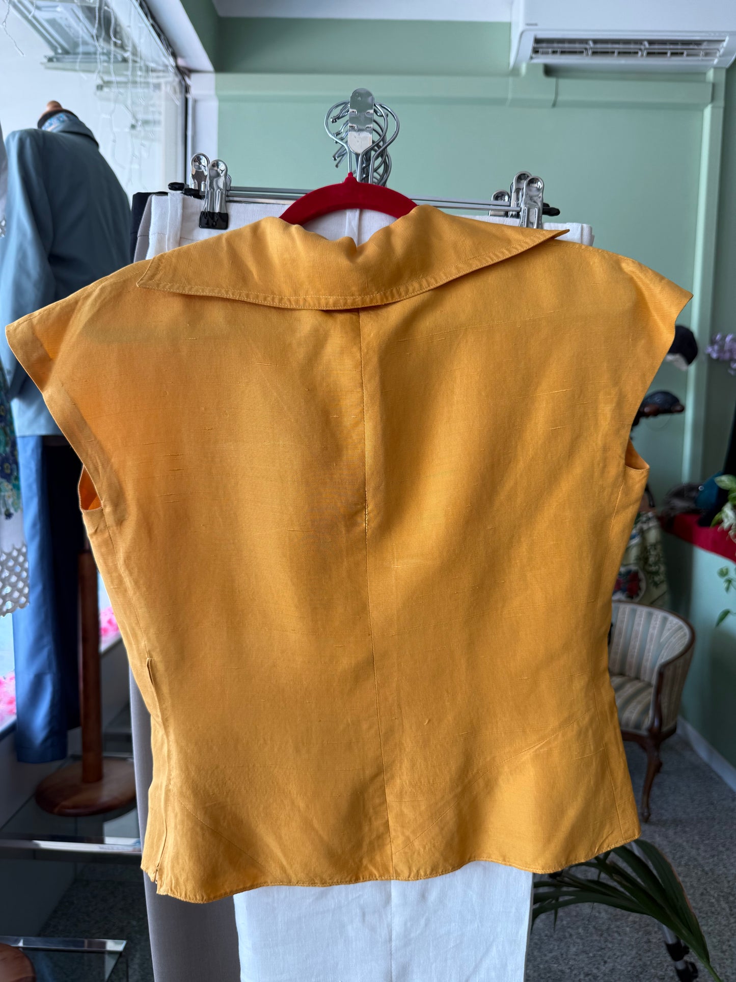 Blusa anni ‘50 in seta - TG. 40