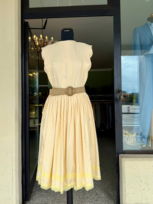Abito giallo da giorno anni ‘50 - TG. 38