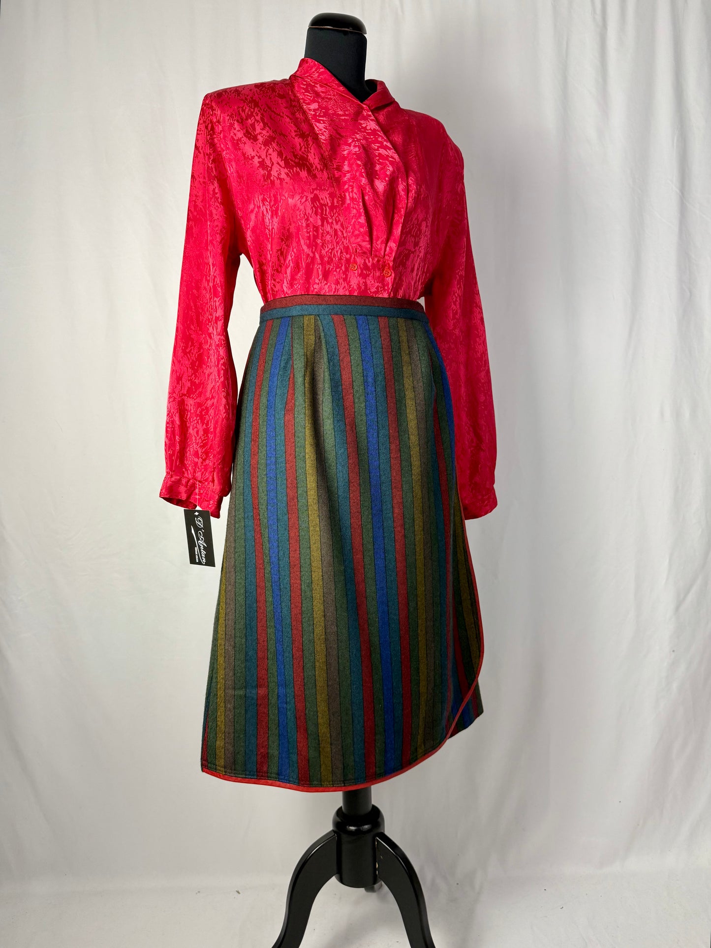 Gonna sartoriale a portafoglio in pura lana - TG. 46