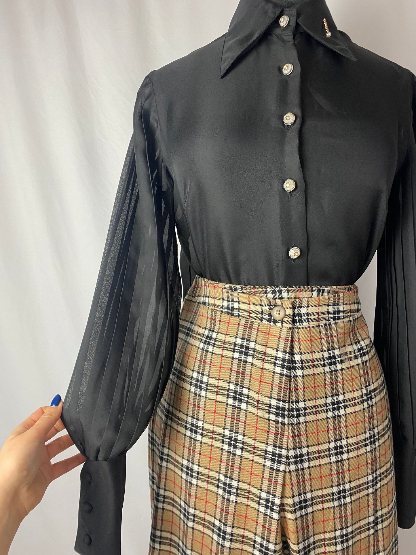 Camicia anni ‘70 in organza - TG. 40/42
