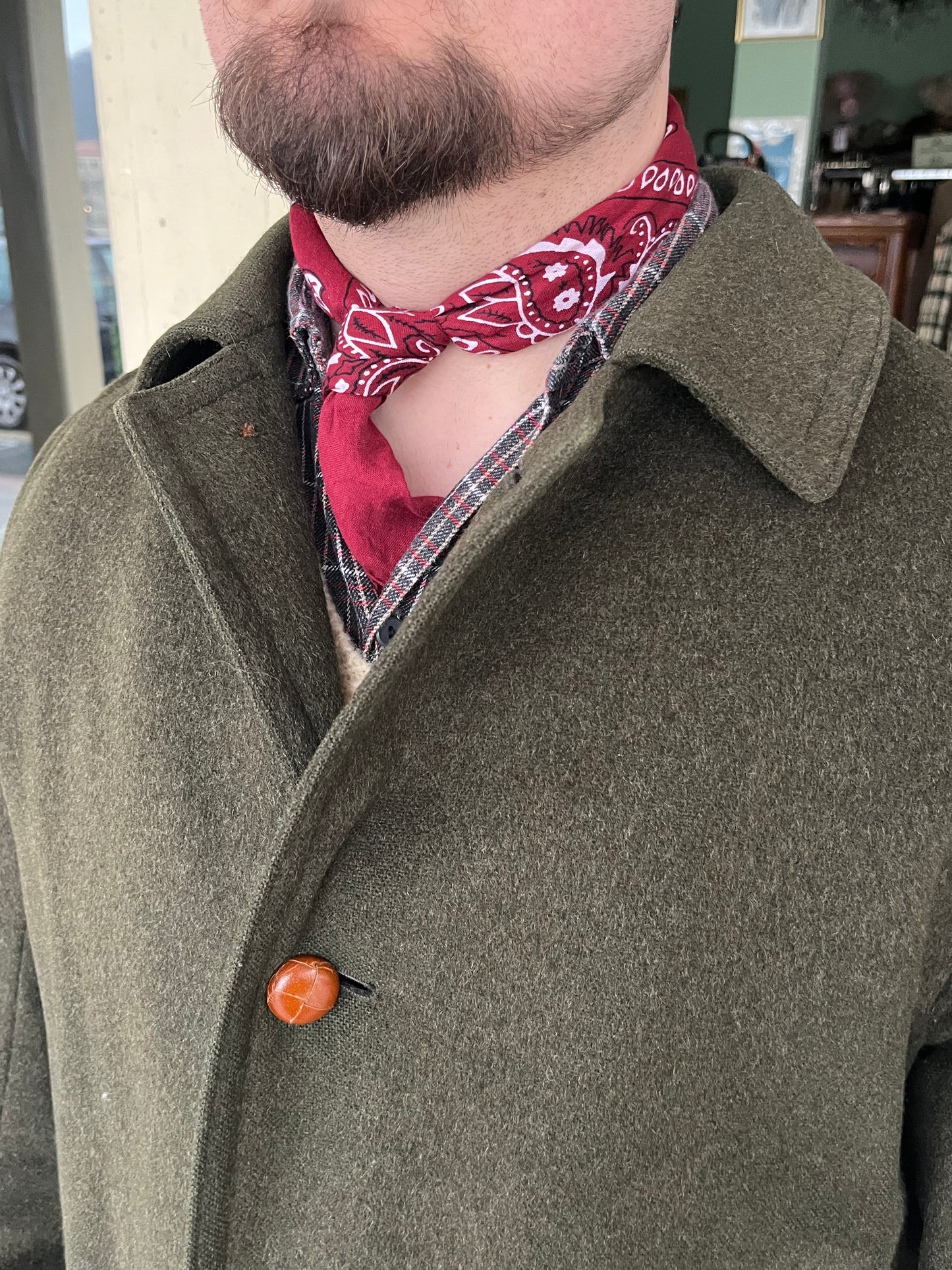 Cappotto Loden anni '70 tg. 52-54