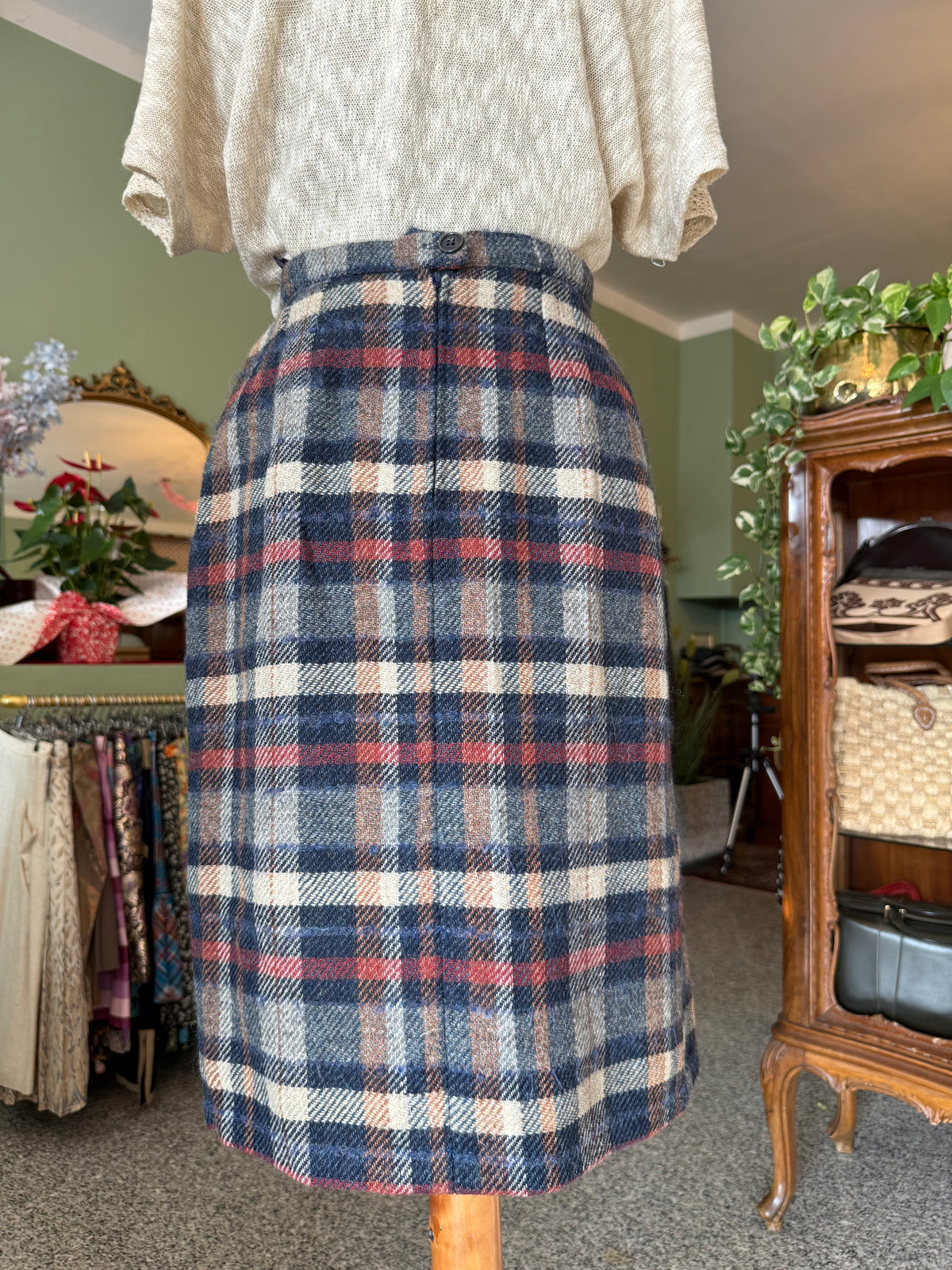 Gonna classica in pura lana tartan - TG. 42/44
