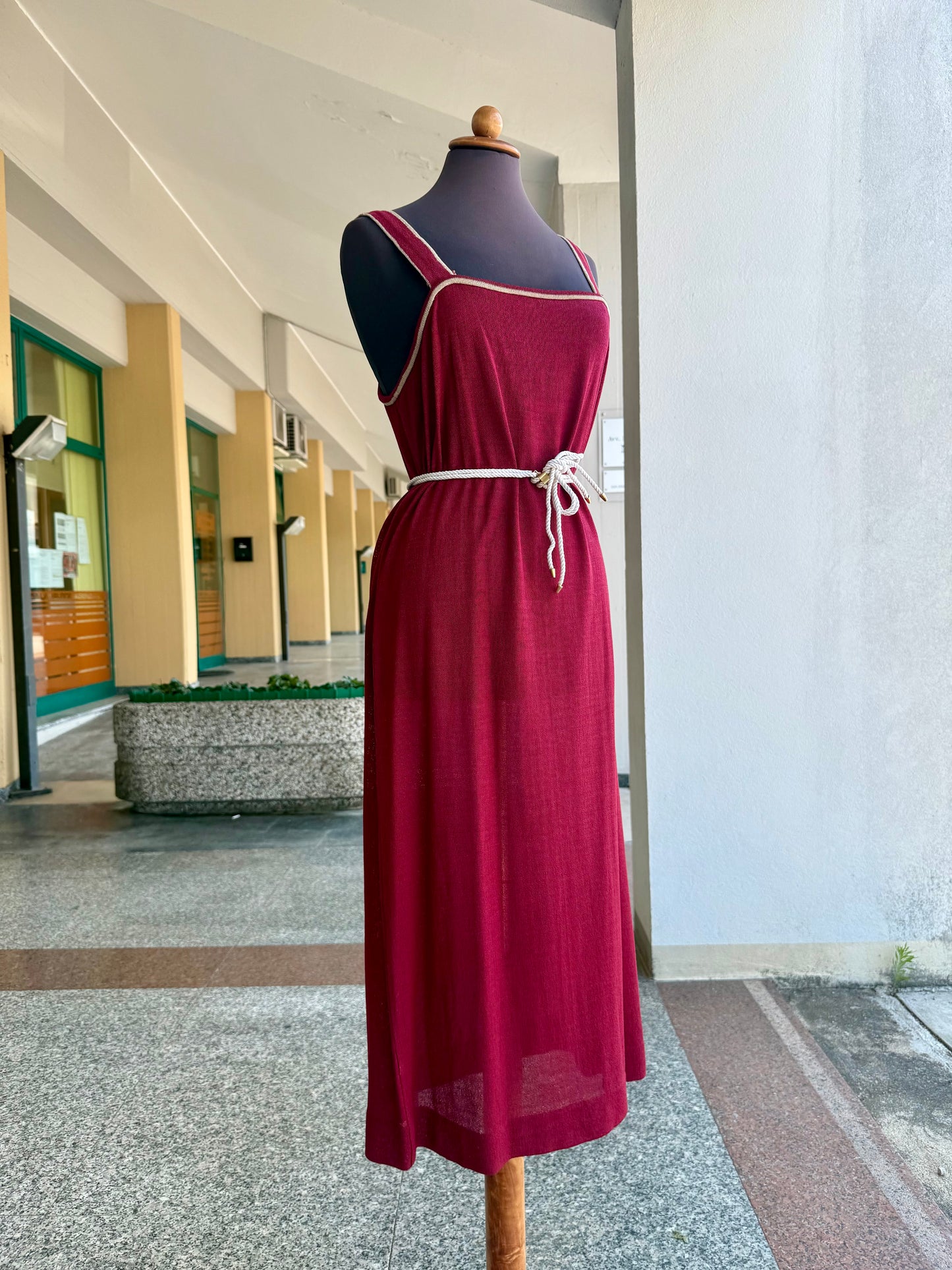 Completo in maglia borgogna - TG. 46/48