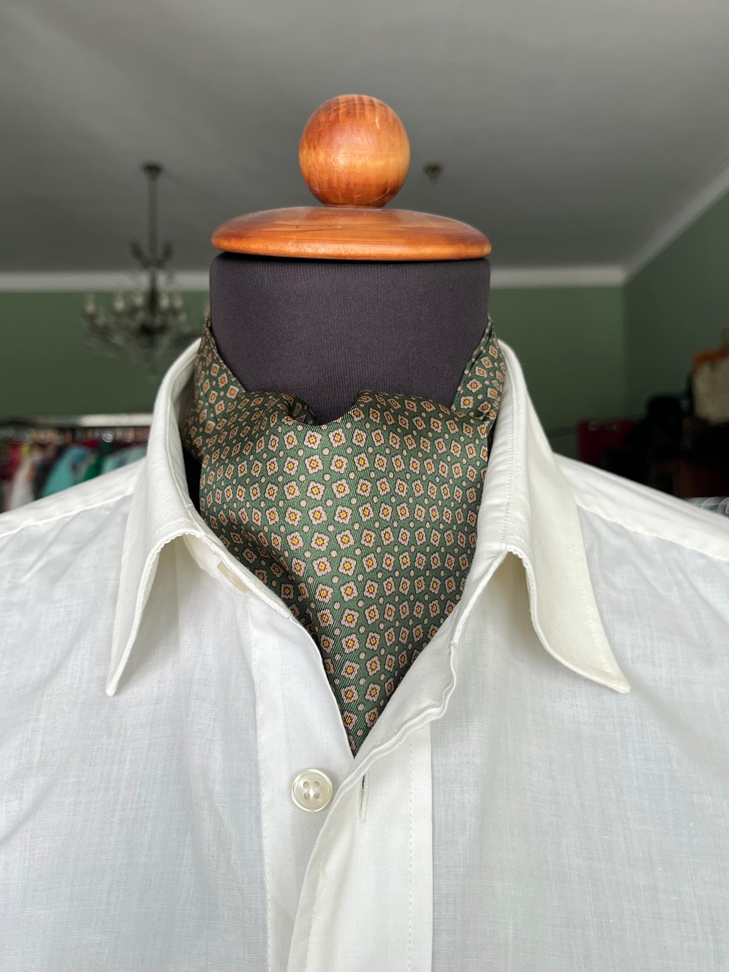 Ascot seta micro-fantasia