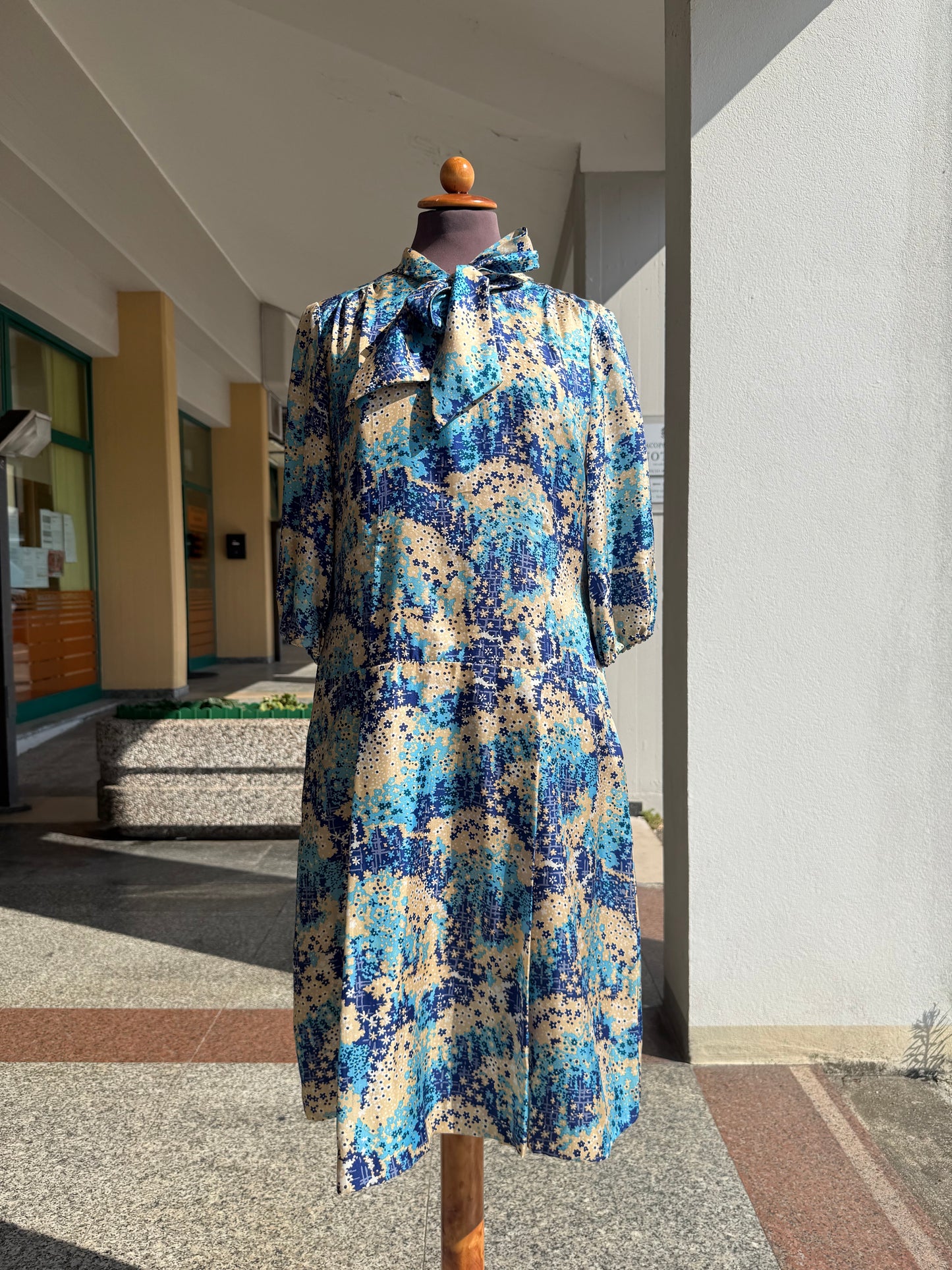 Abito anni ‘70 in seta - TG. 44 circa