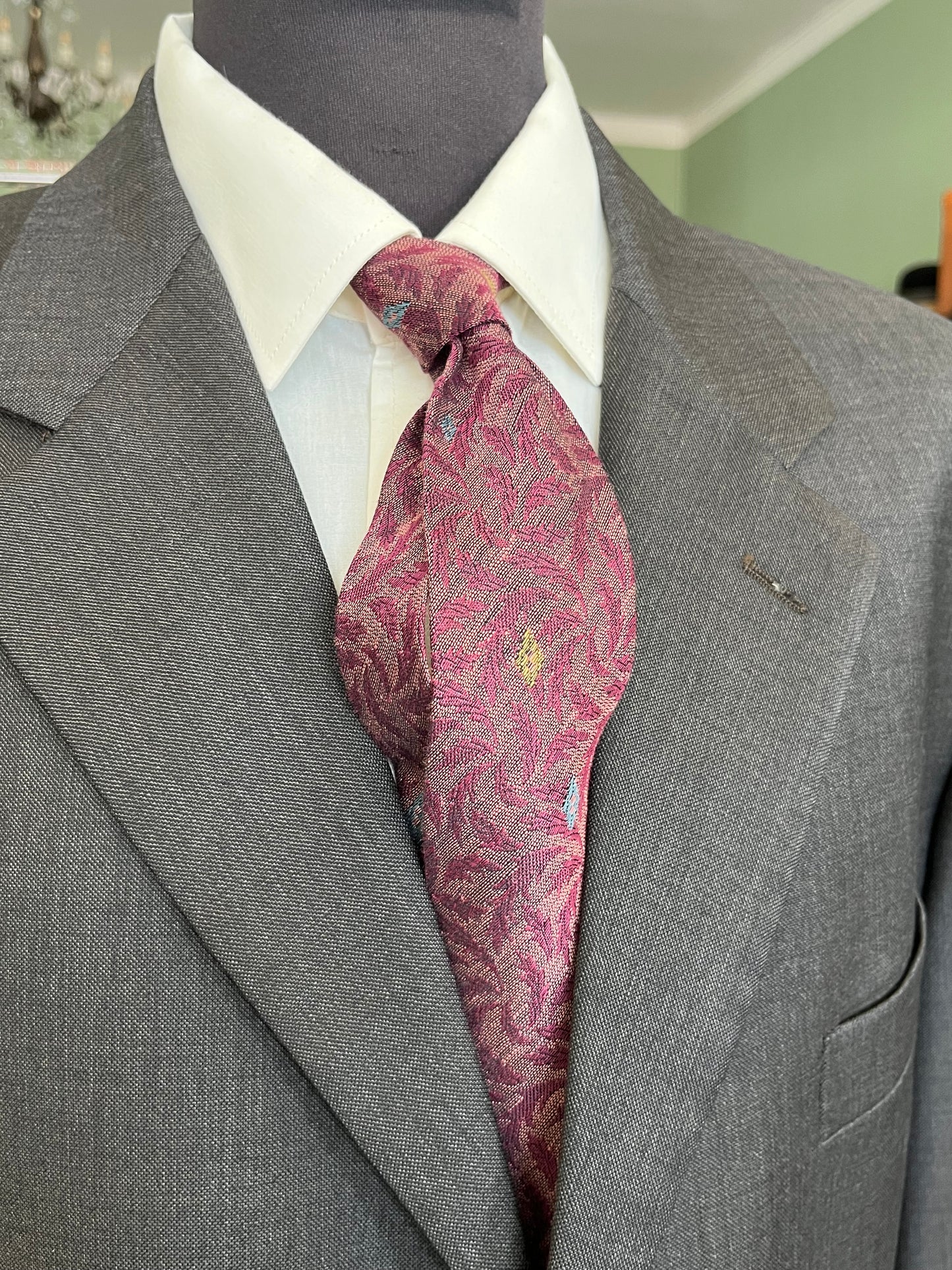 Cravatta anni ‘60 floreale