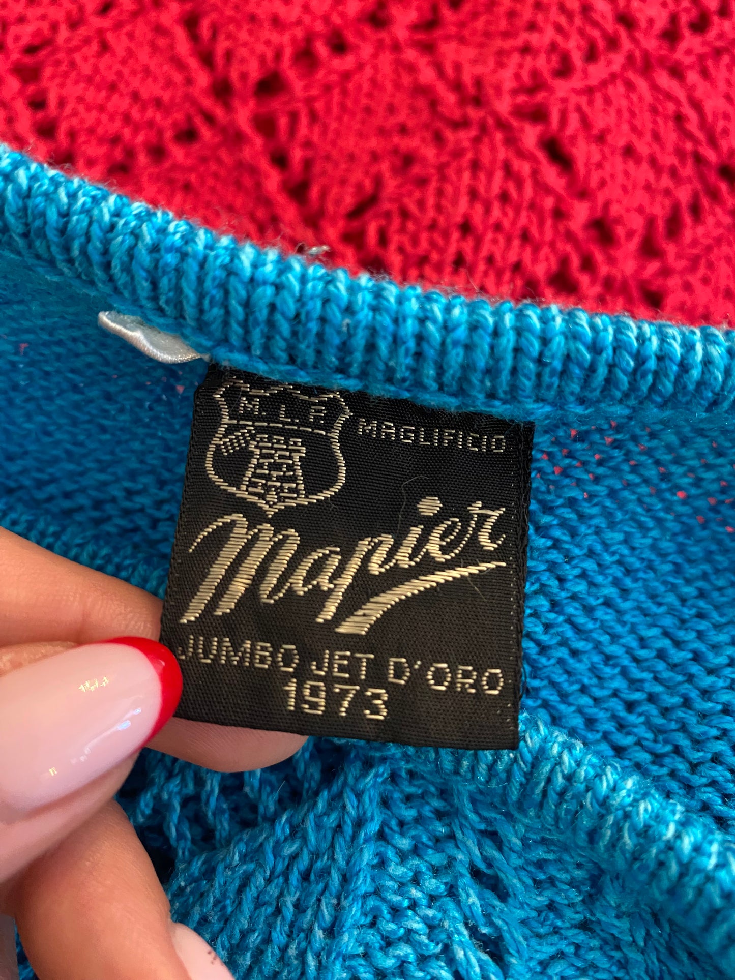 Blusa vintage traforata Mapier – Anni ’70 - TG. 42/44/46 circa