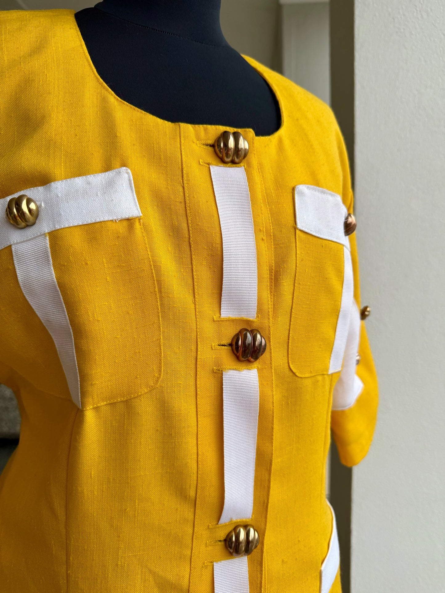 Tailleur anni ‘80 giallo sole - TG. 40