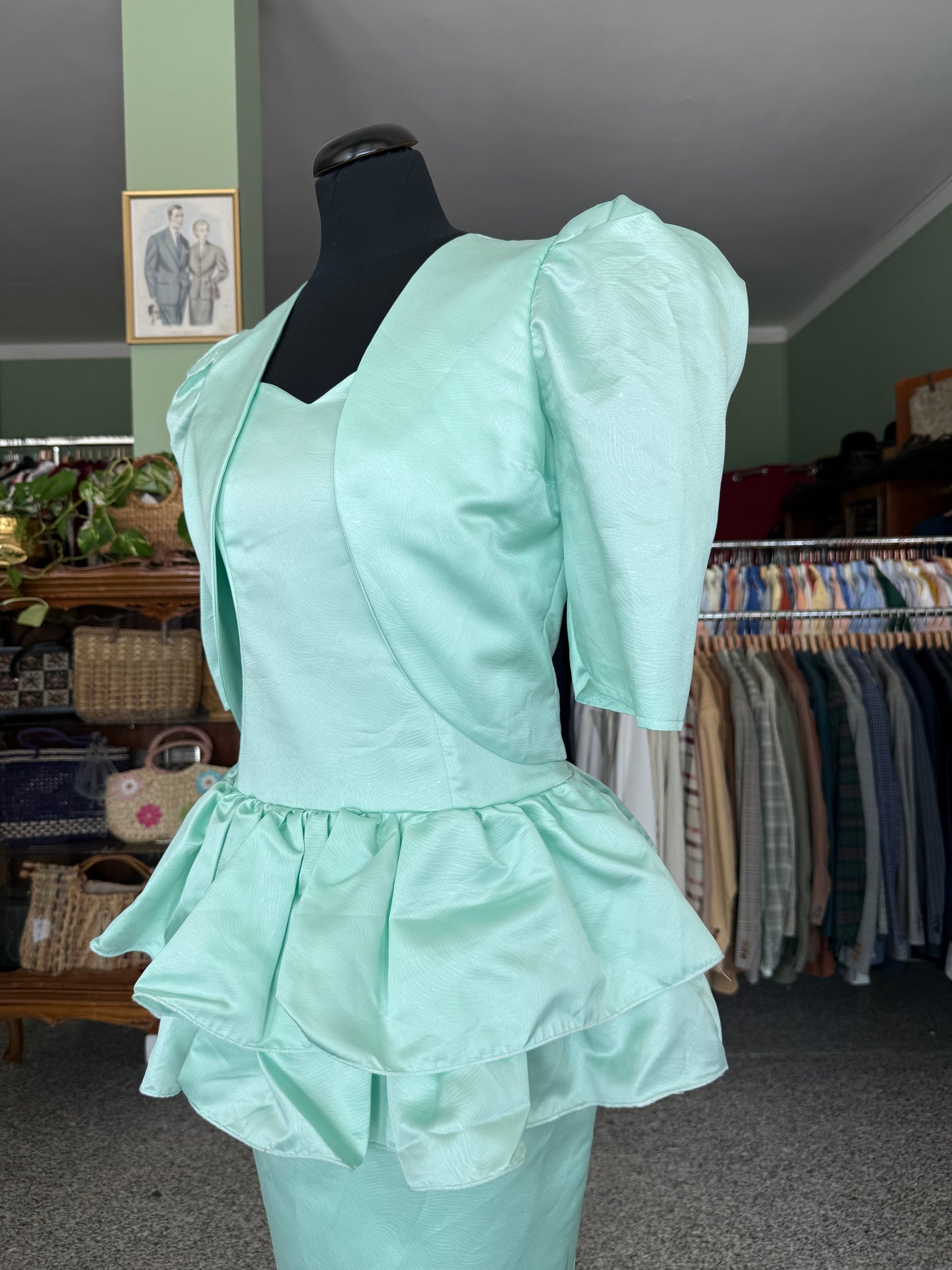 Iconico Party Dress Anni ’80 con Bolerino – Mint Elegance - TG. 38/40